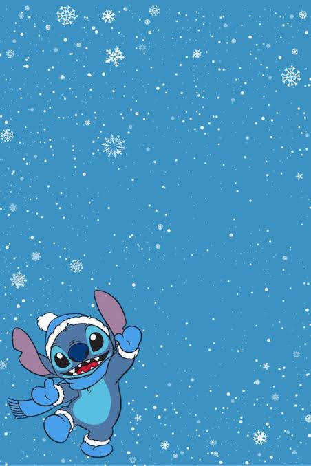 Stitch, winter hat, scarf, SD Phone Wallpaper