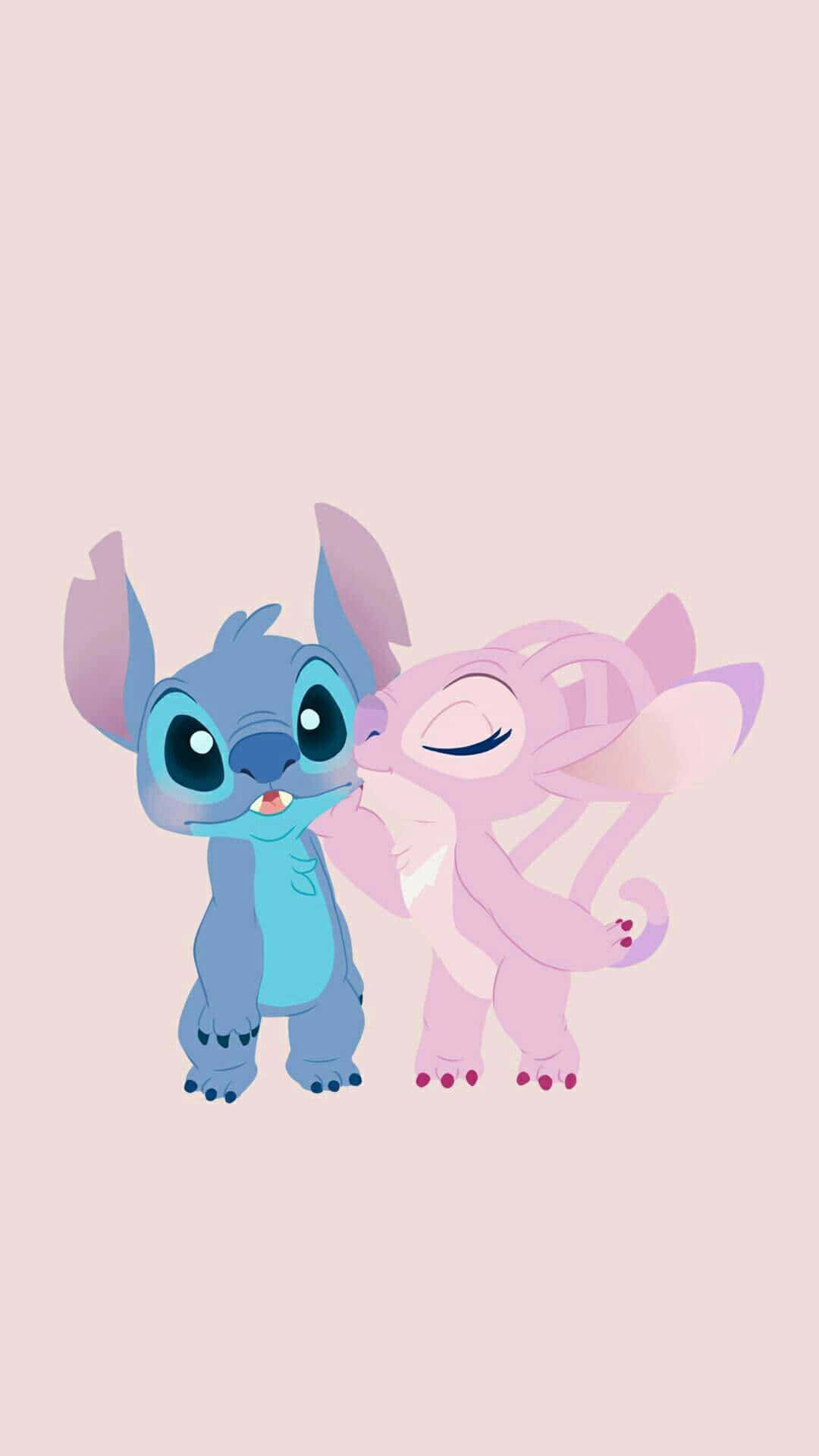 Stitch, Angel, blue alien, Full HD Phone Wallpaper