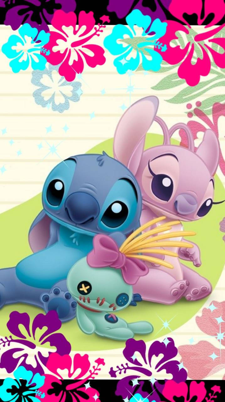 Stitch, Angel, green alien doll, HD Phone Wallpaper