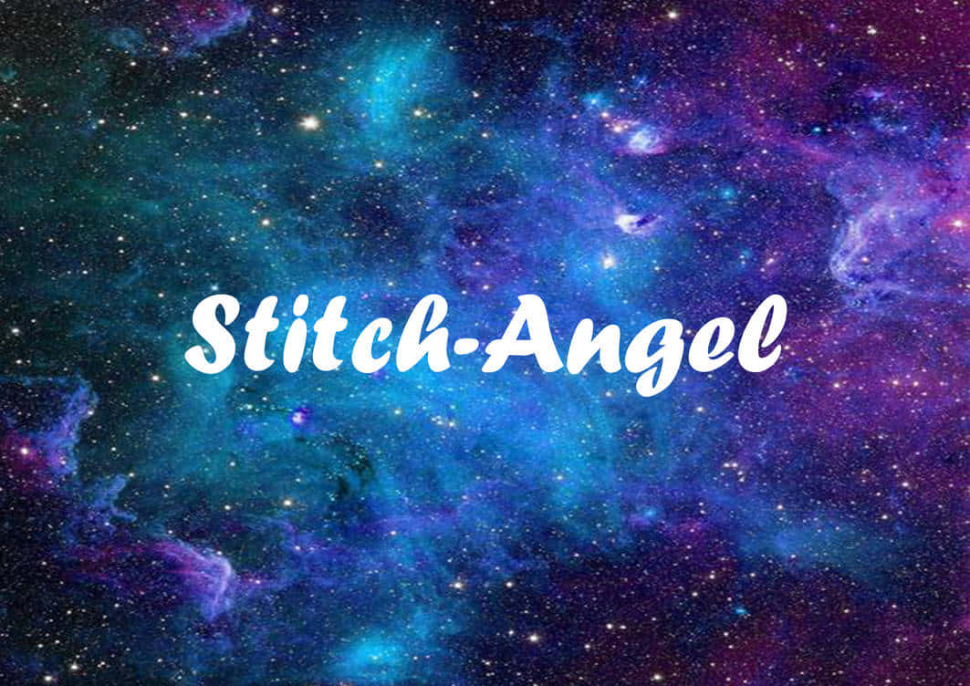 Stitch Angel, galaxy, blues, SD Desktop Wallpaper