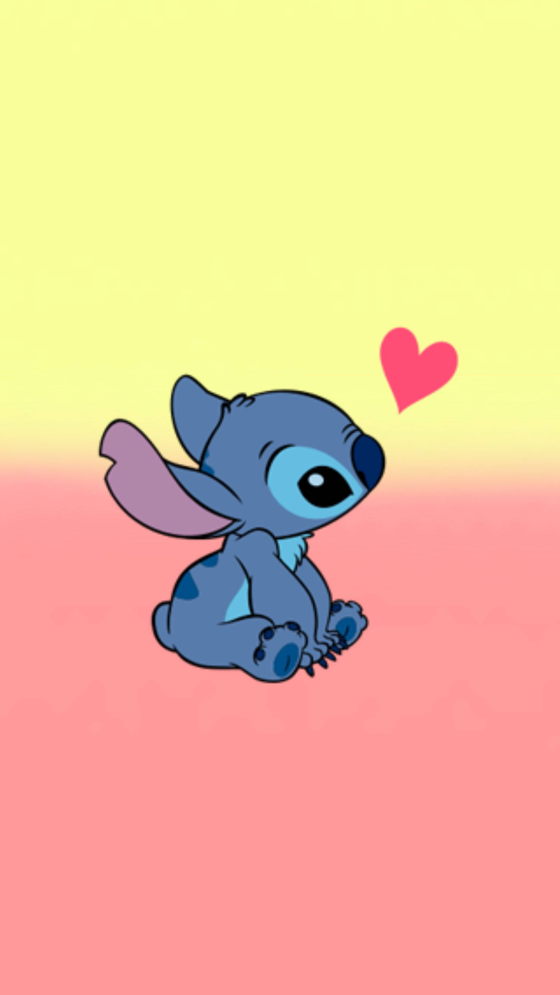 Stitch Galaxy, blue alien, big eyes, 2K Phone Wallpaper