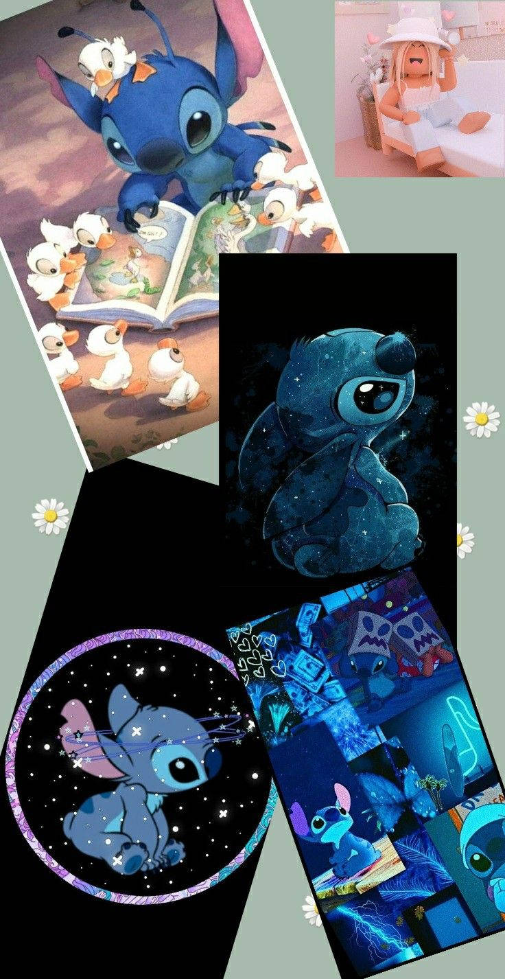 Stitch Galaxy, Stitch, ducklings, HD Phone Wallpaper