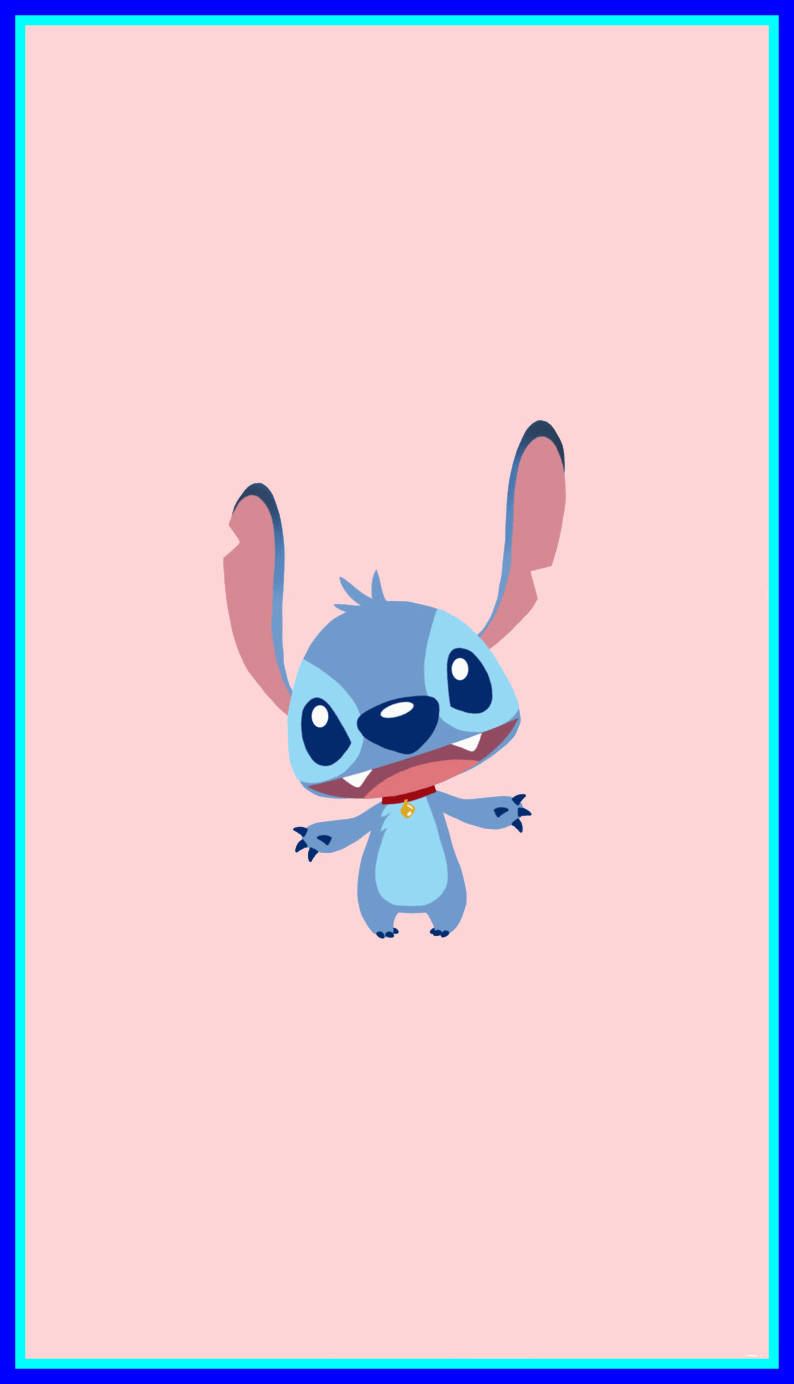 Stitch, blue alien, big eyes, HD Phone Wallpaper