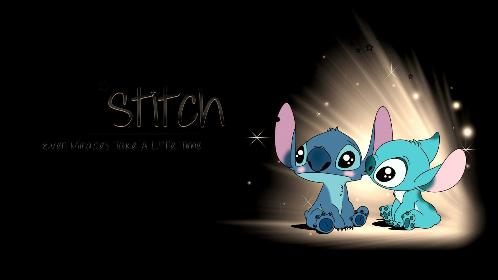 Stitch, blue alien, spotlight, Full HD Desktop Wallpaper