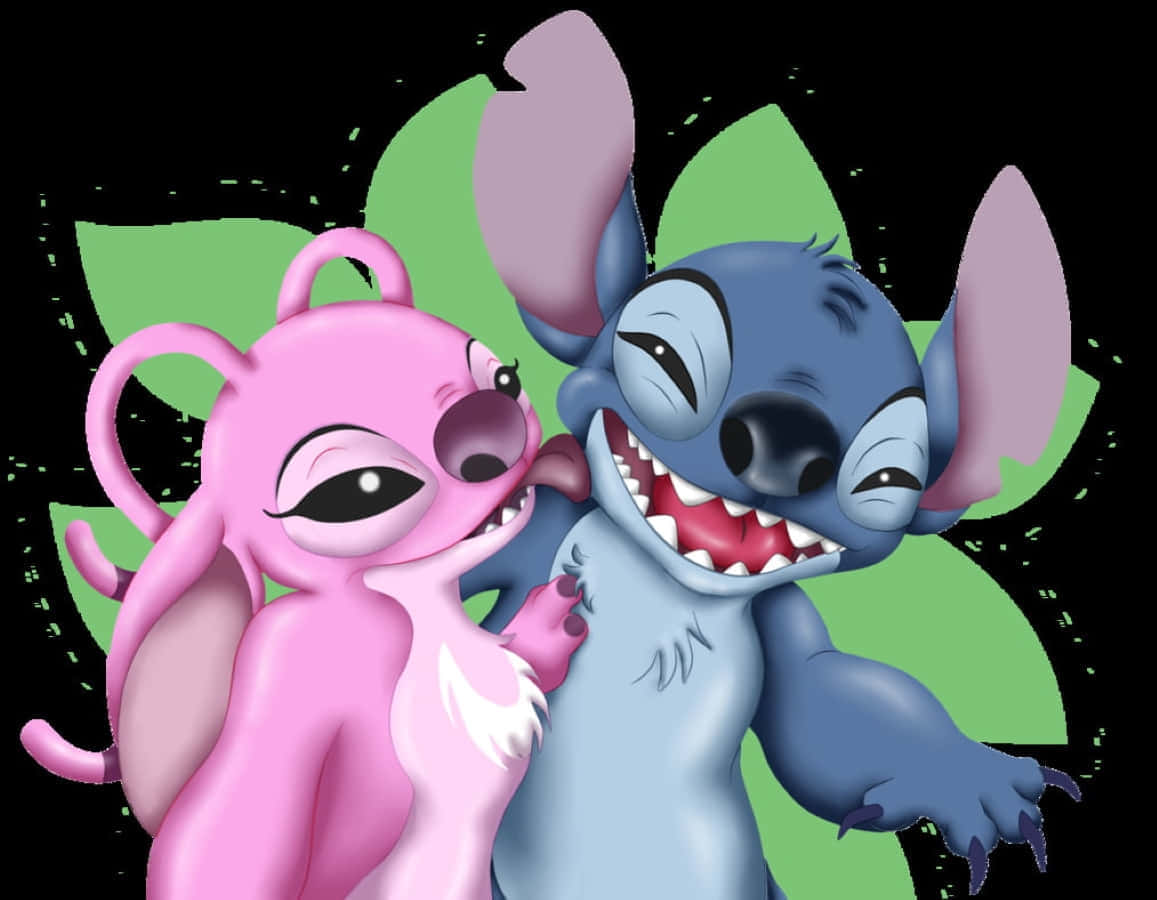 Stitch, pink Stitch, blue Stitch, SD Desktop Wallpaper