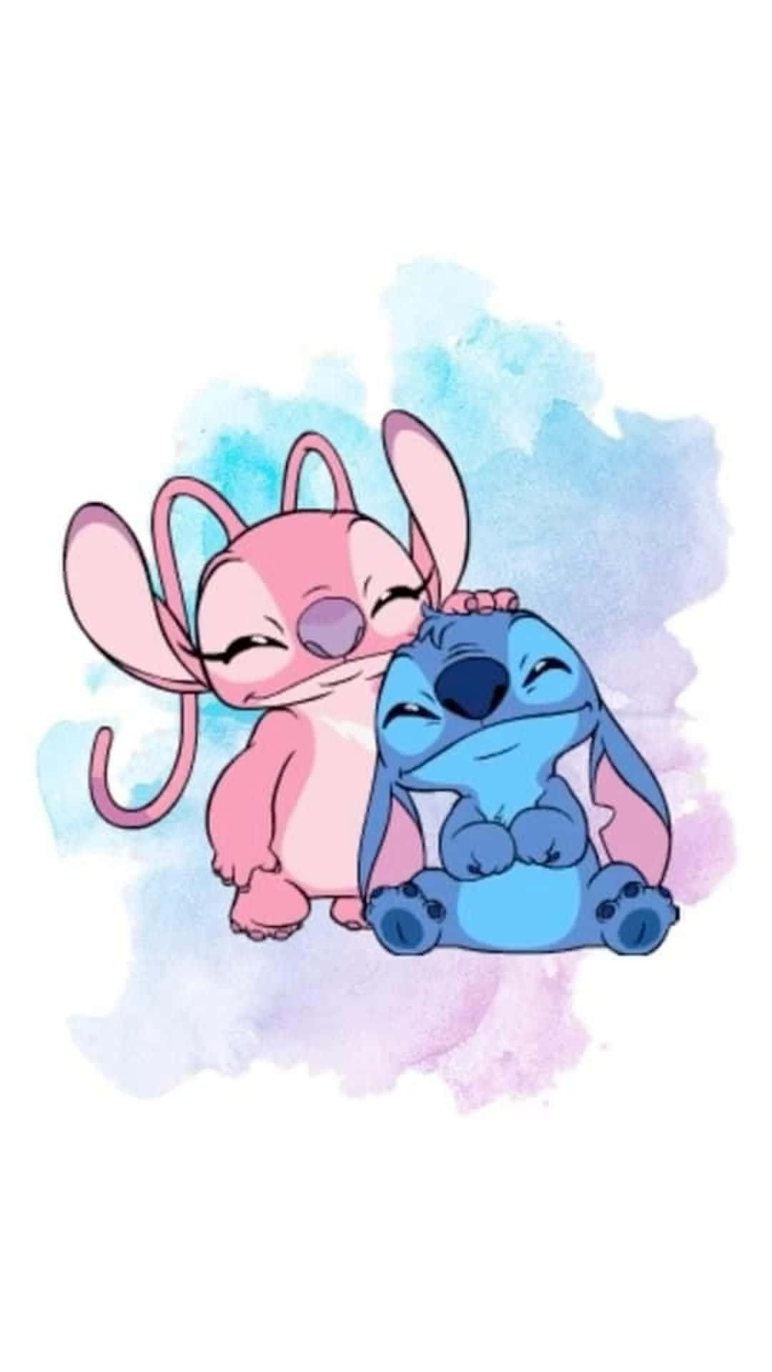 Stitch, Valentines Day, pastel blues, Full HD Phone Wallpaper
