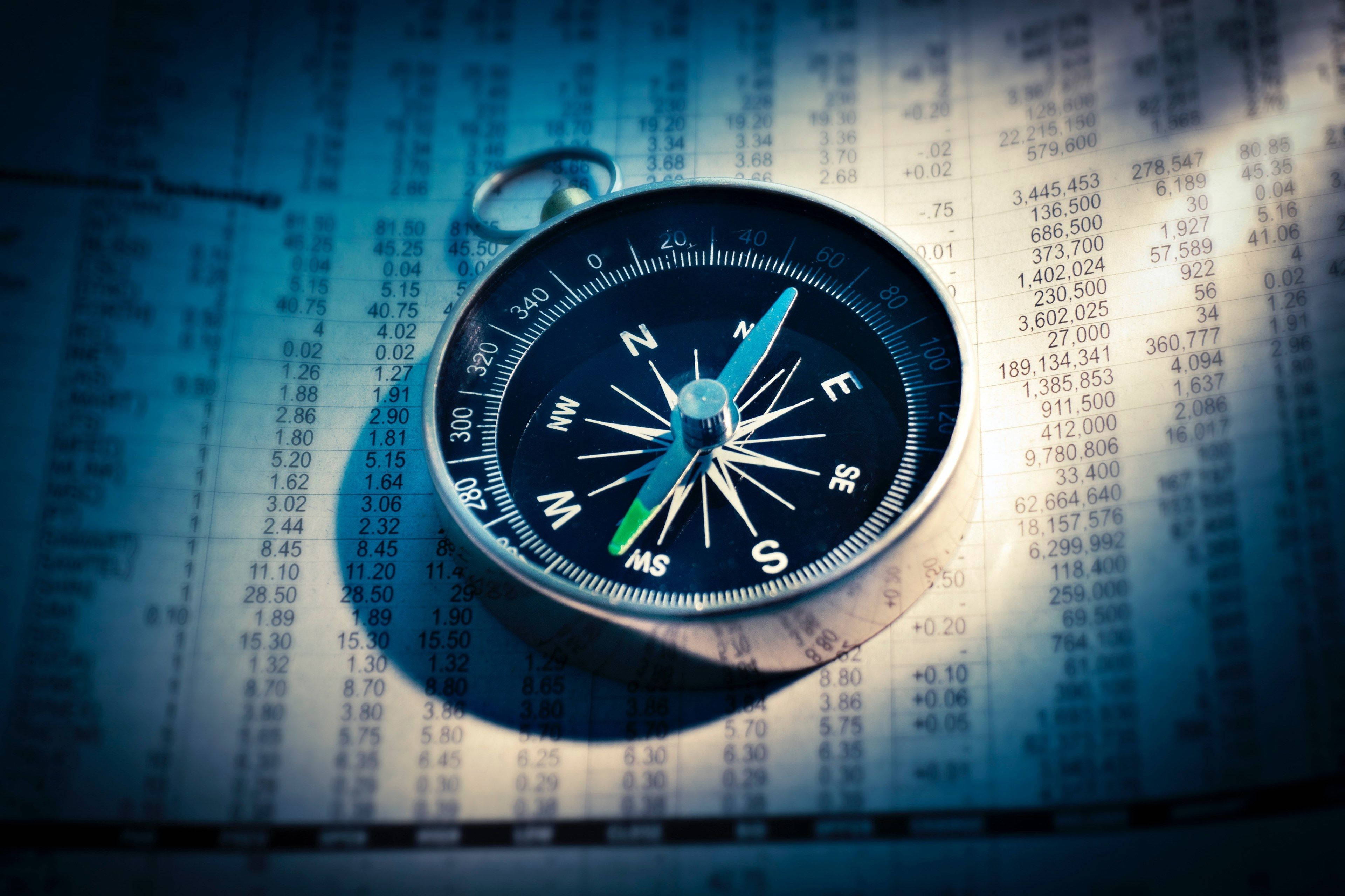 stock market compass, paper, financial chart, 4K Desktop Wallpaper