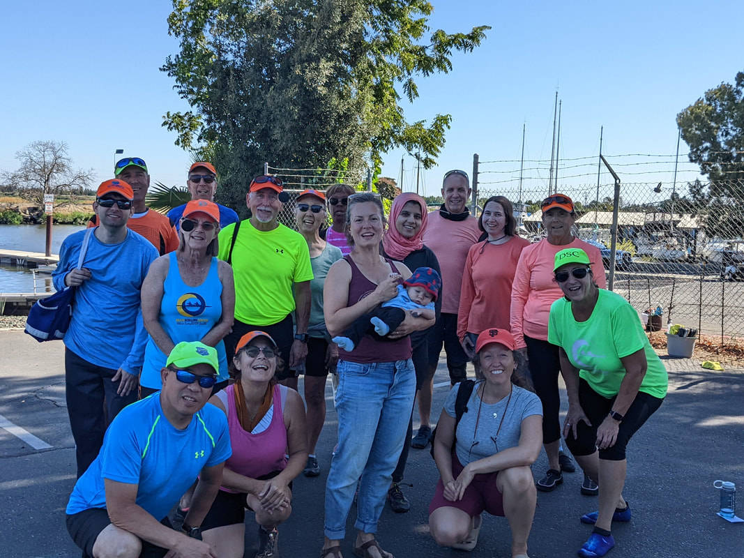 Stockton, people jogging, bright athletic gear, SD Desktop Wallpaper
