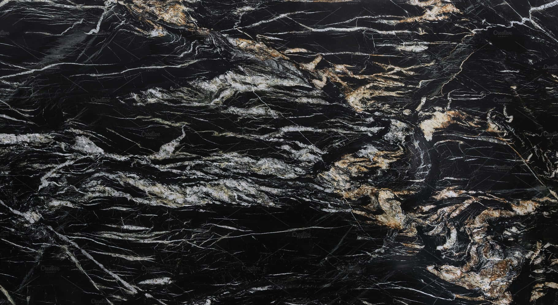 black lava stone texture, black marble, white veining, HD Desktop Wallpaper