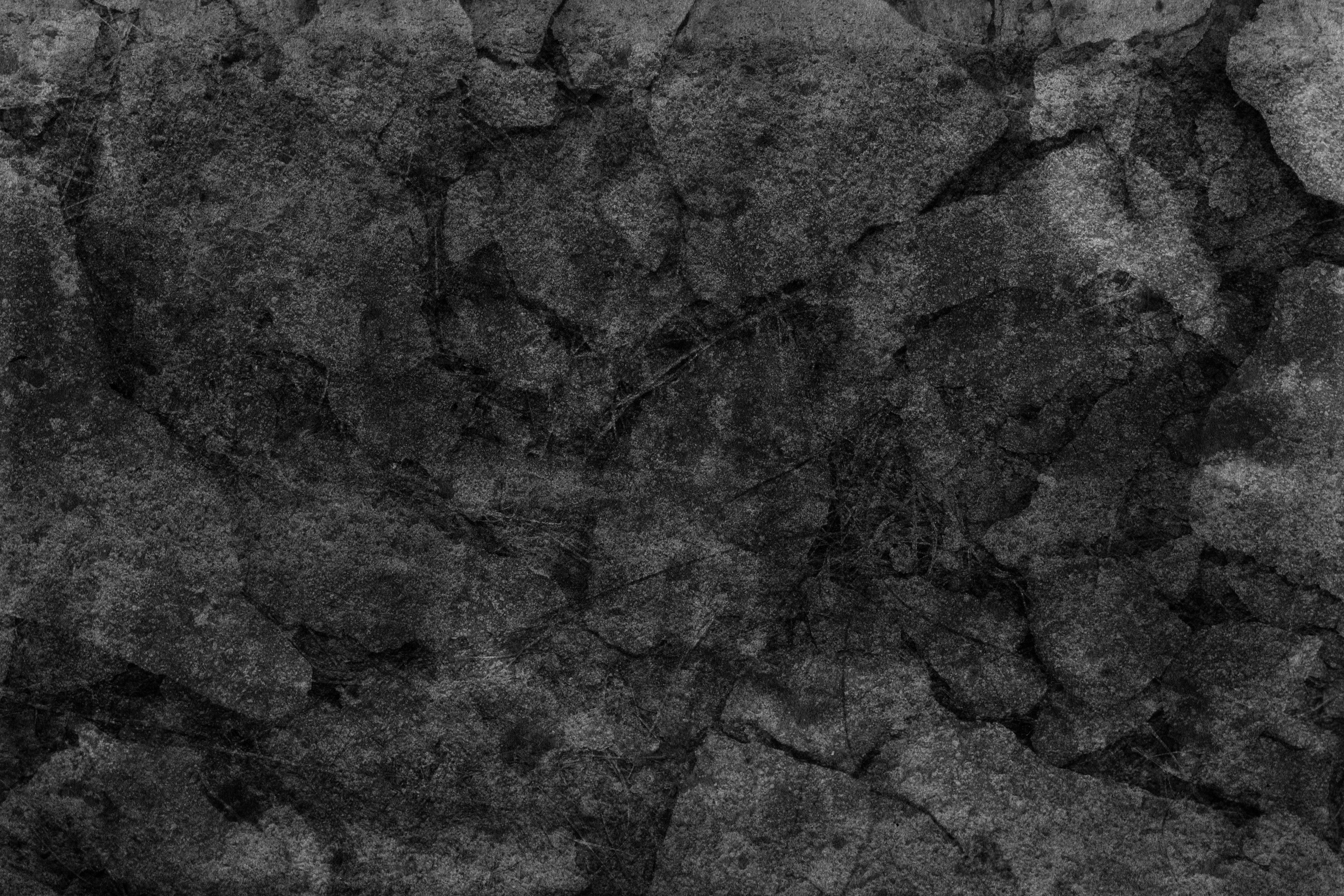 stone cracks, grunge texture, monochrome, 4K Desktop Wallpaper