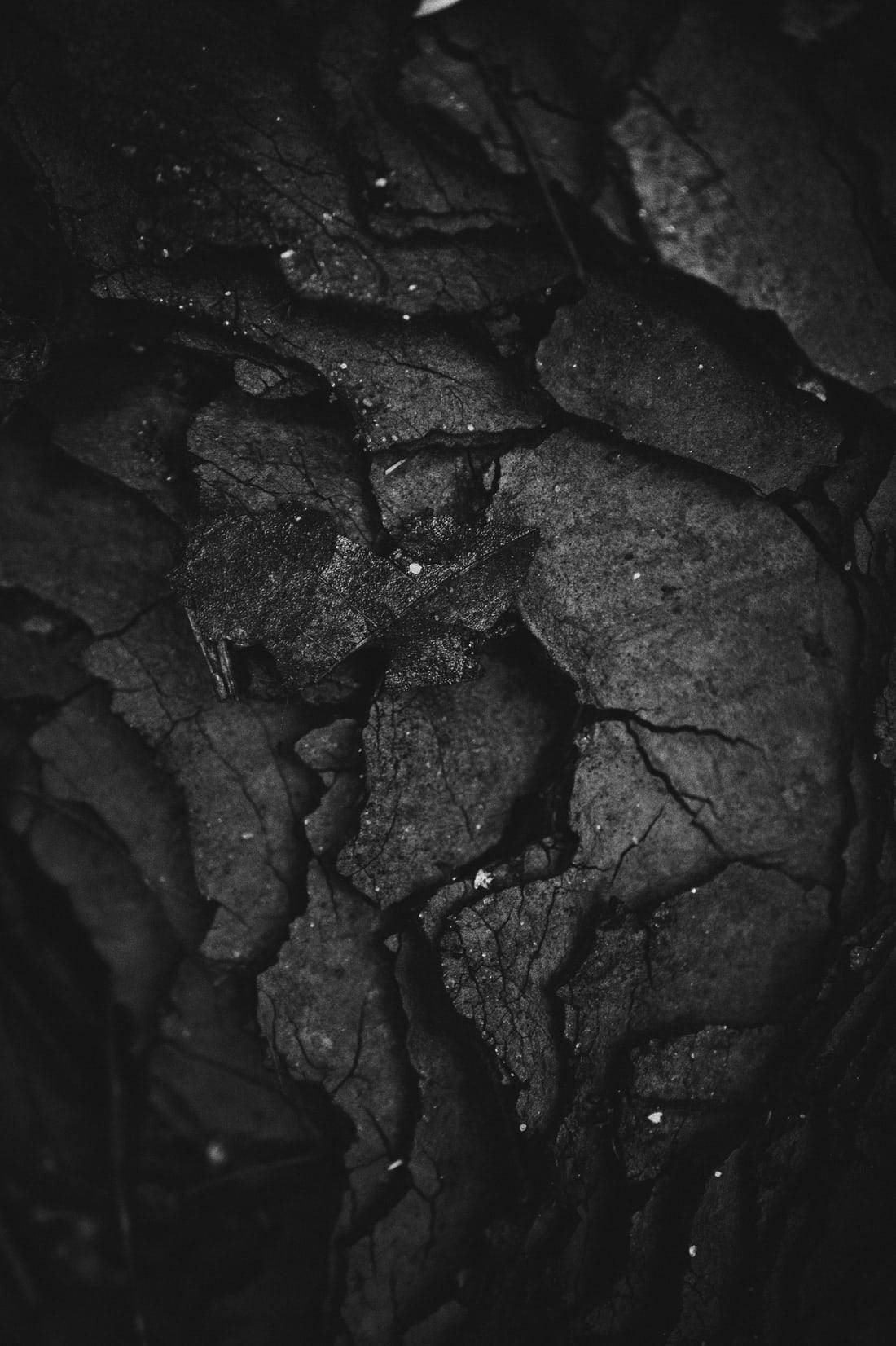black stone, dark wall, cracked earth, HD Phone Wallpaper