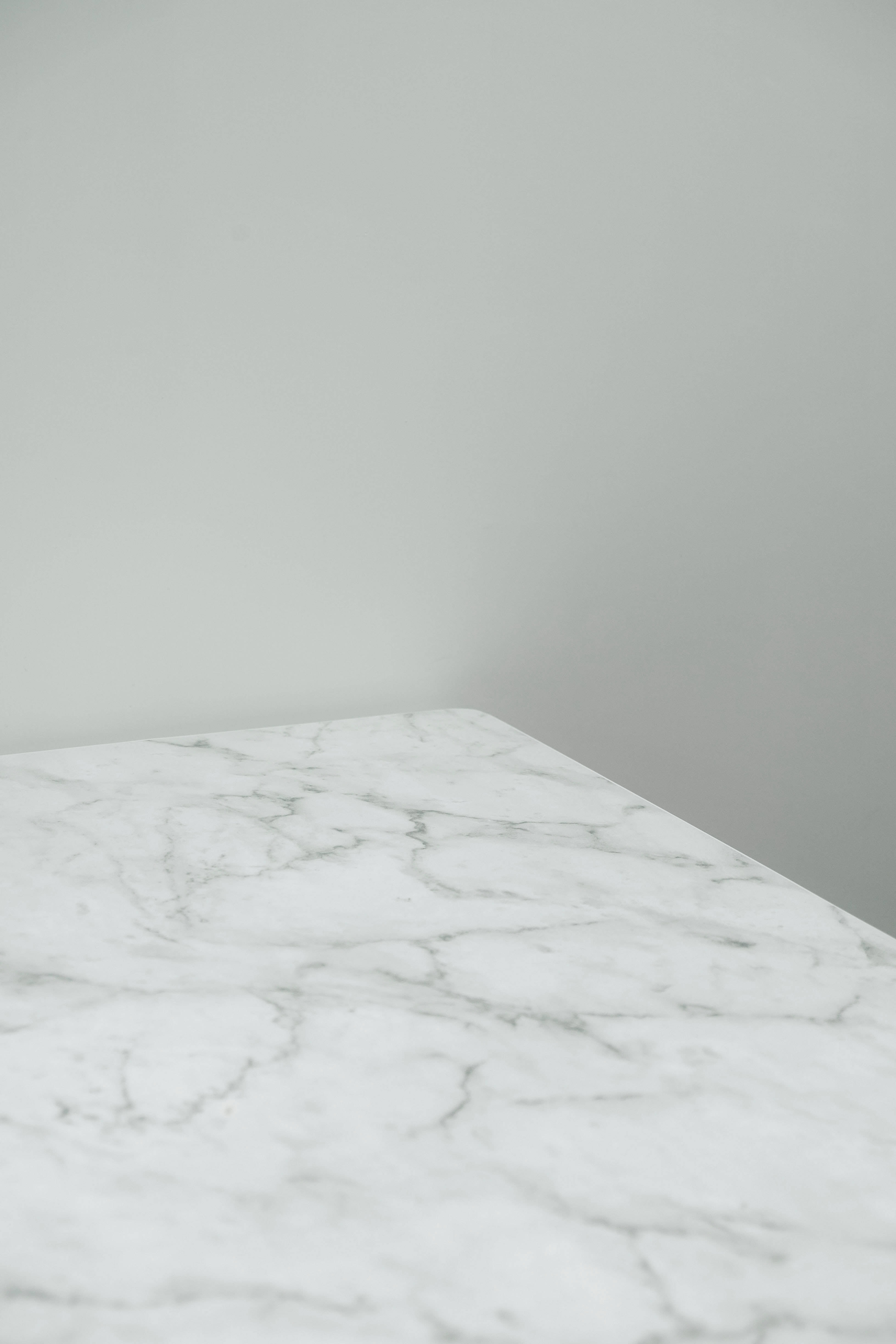 white marble countertop, gray veining, modern kitchen, 4K Phone Wallpaper