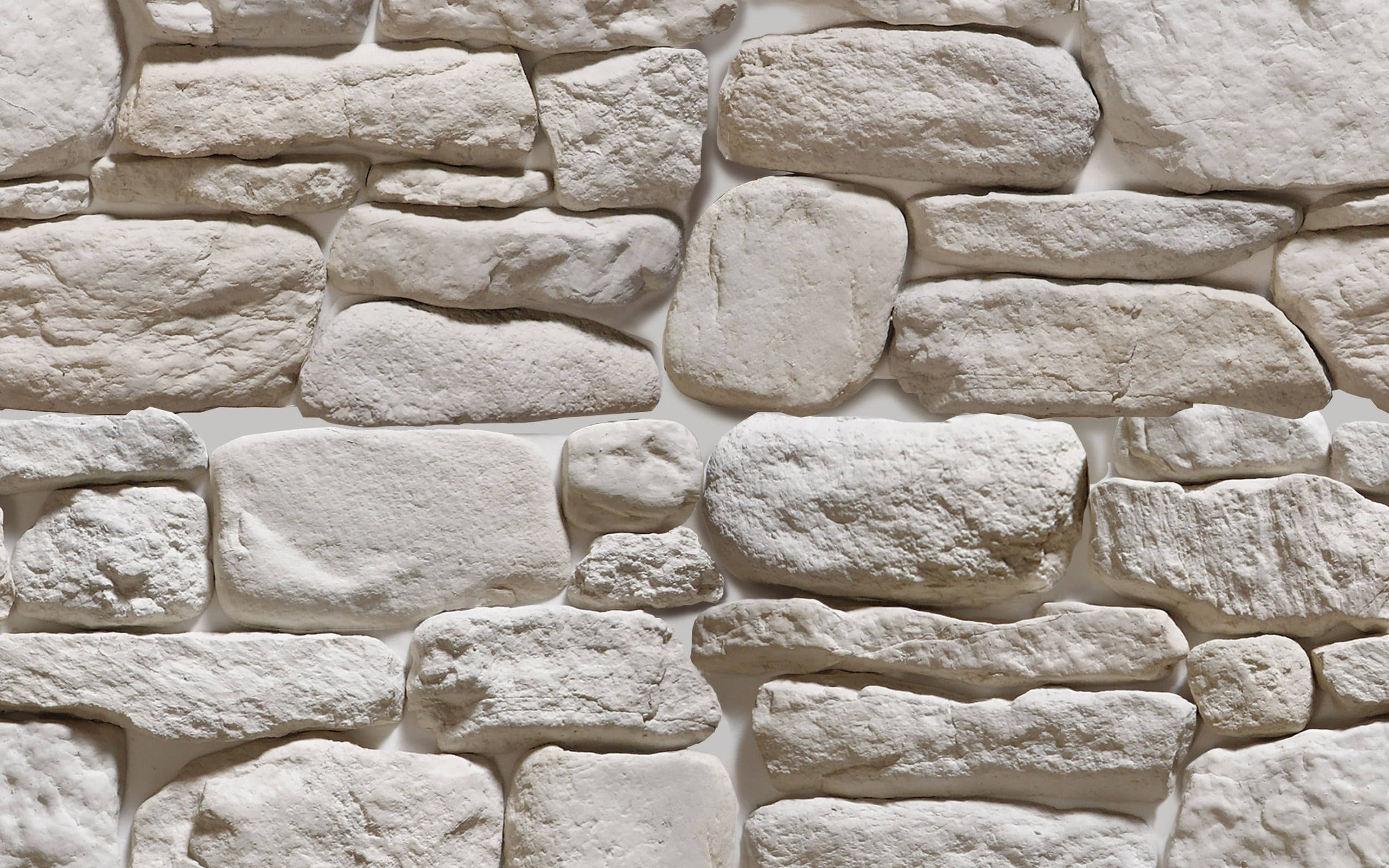 white aesthetic stone wall, textured white stone wall, irregularly shaped blocks, 2K Desktop Wallpaper