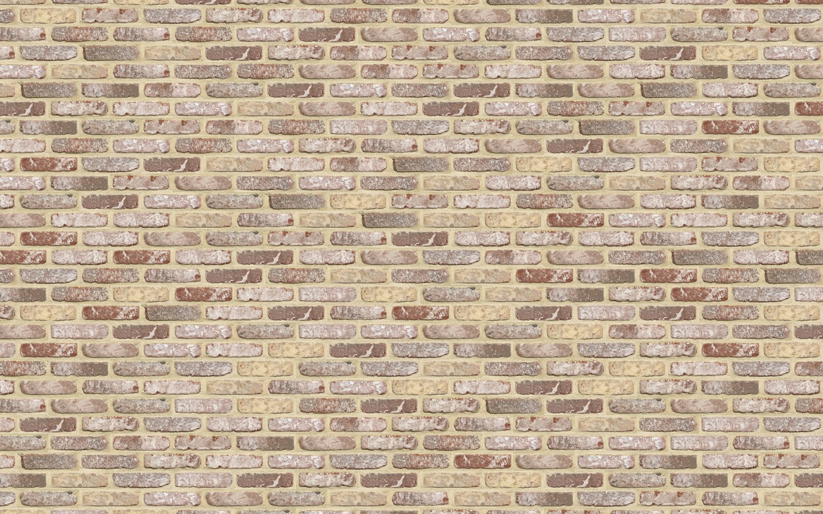 light colored stone wall, bricks, aged brick wall, 2K Desktop Wallpaper