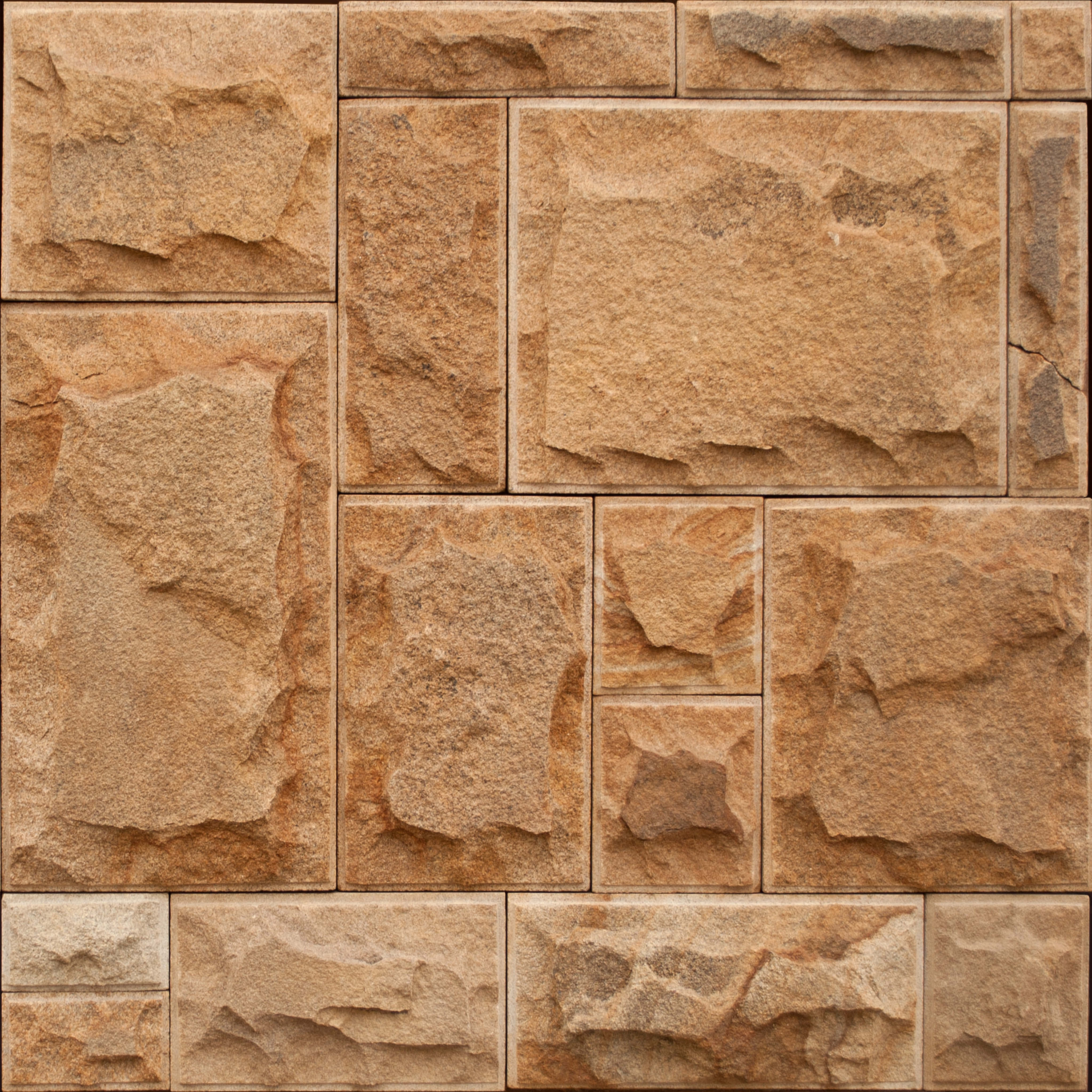 Stone Wall Tiles, beige, irregularly shaped, 4K Desktop Wallpaper