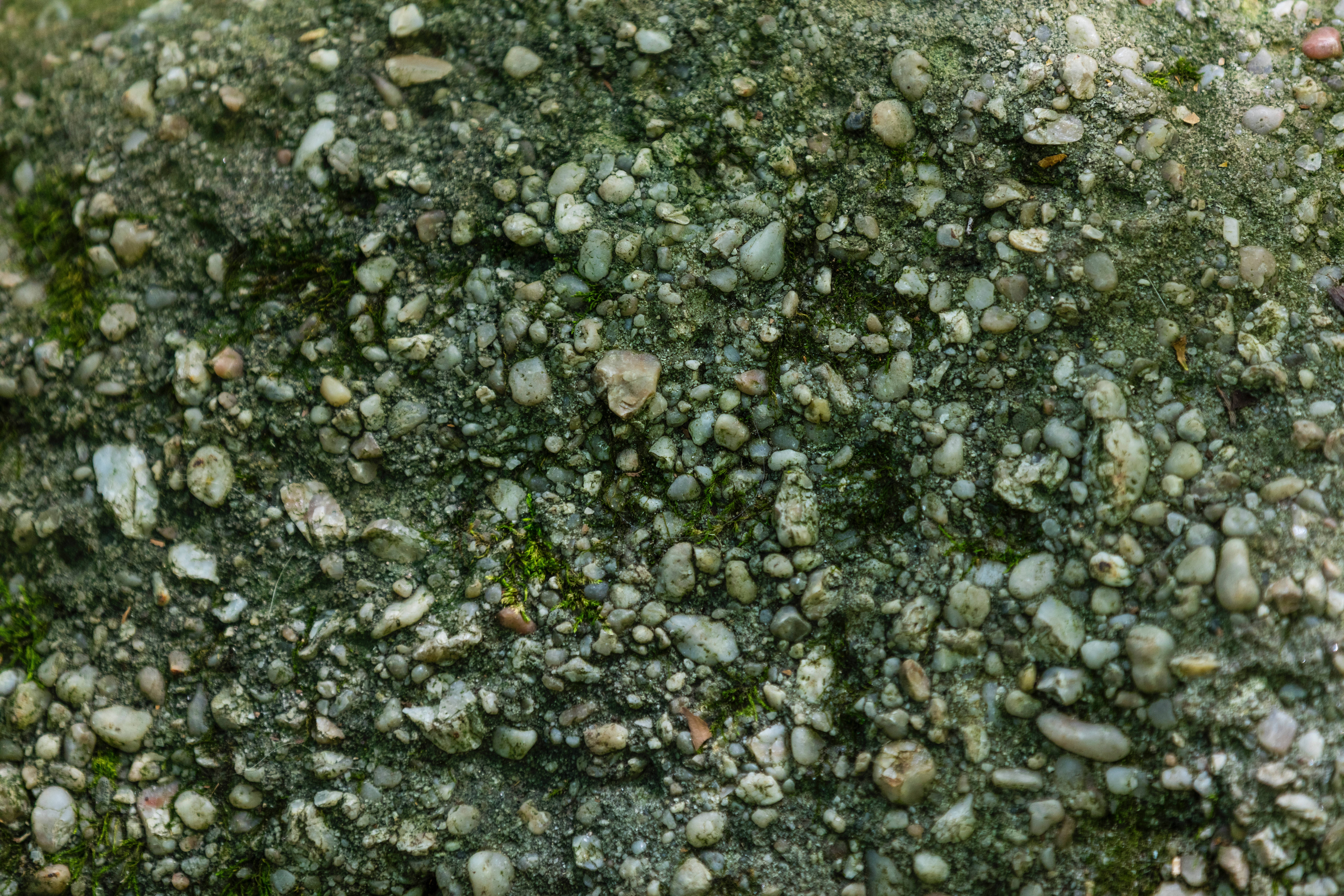 natural rough stone surface, mossy concrete, tiny pebbles, 8K Desktop Wallpaper