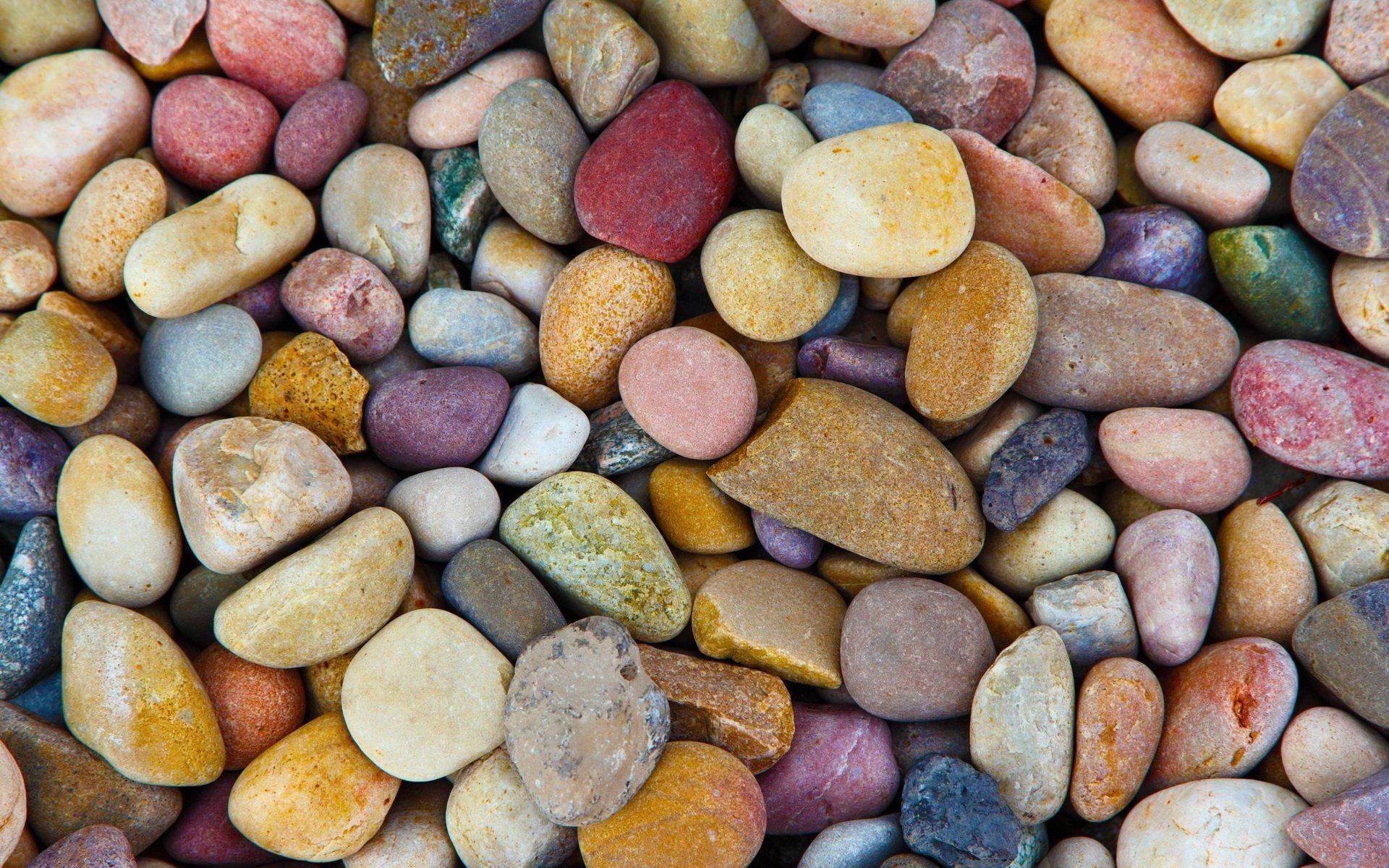 soft colored stone, multicolored river stones, warm earthy tones, Full HD Desktop Wallpaper