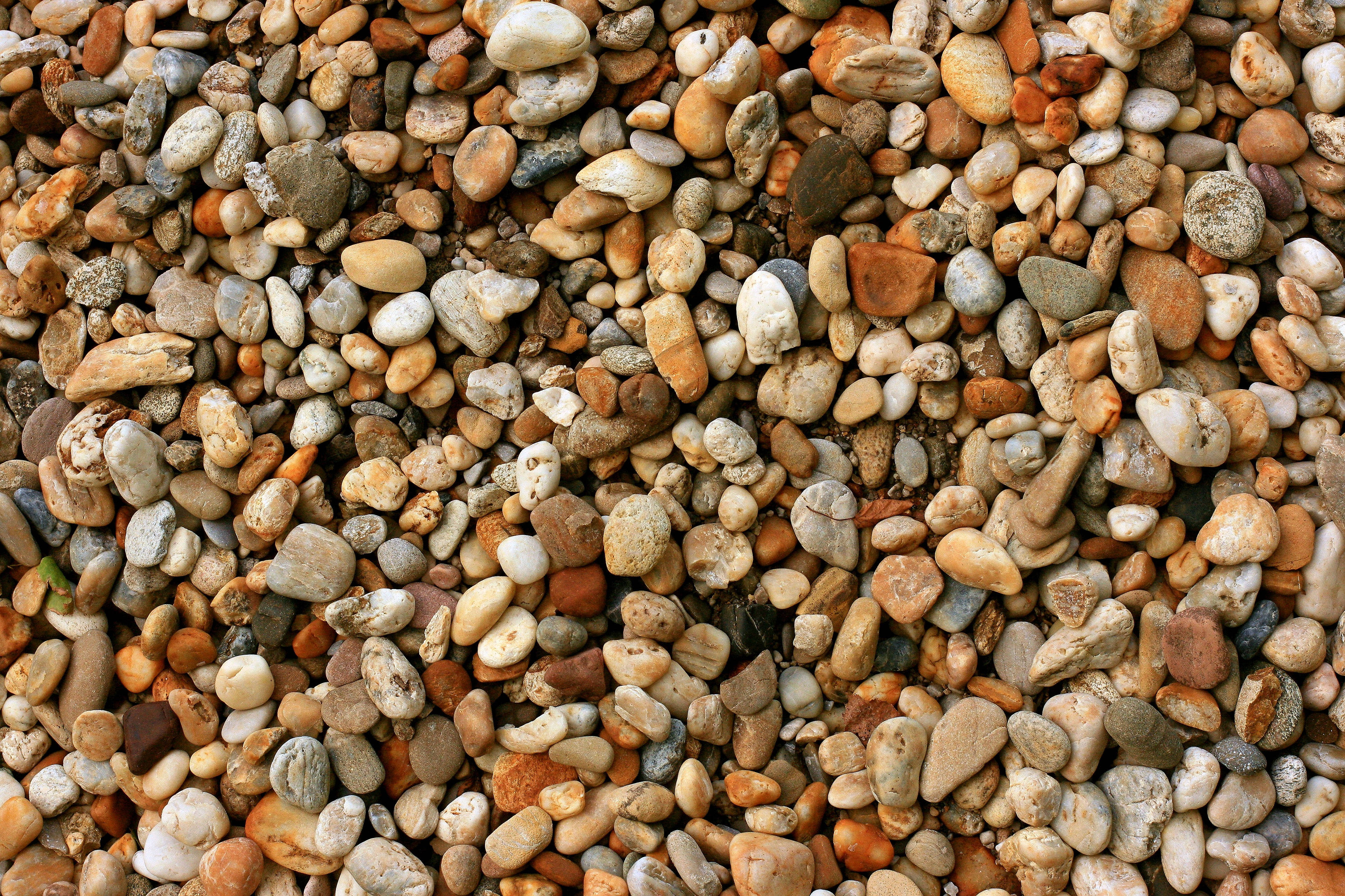 river, pebbles, earthy tones, 4K Desktop Wallpaper