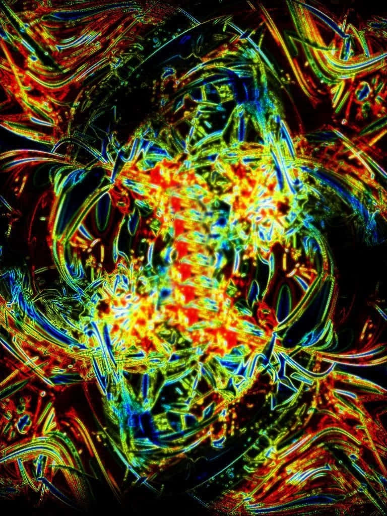 Stoner iPhone, neon, fractal, SD Phone Wallpaper