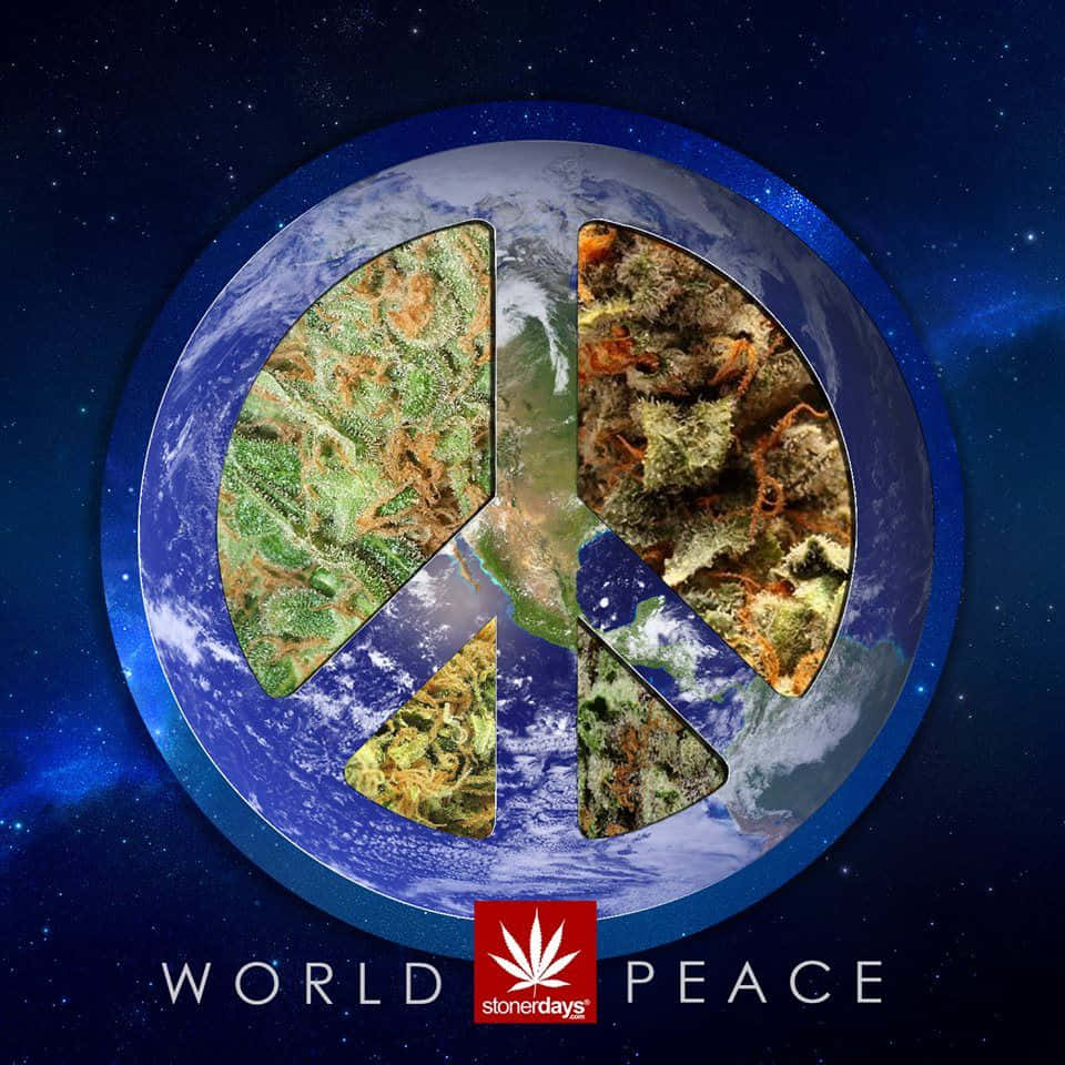Stoner iPhone, peace symbol, Earth, SD Desktop Wallpaper