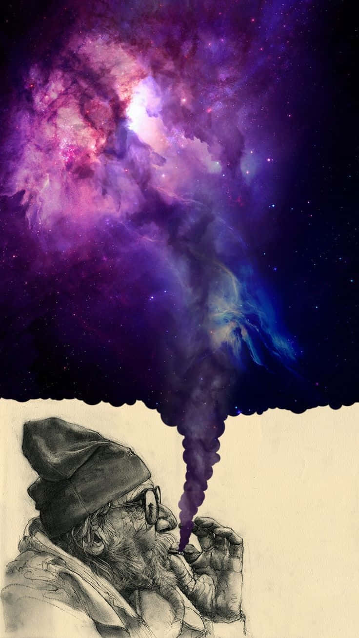 Stoner iPhone, elderly man, beanie, HD Phone Wallpaper