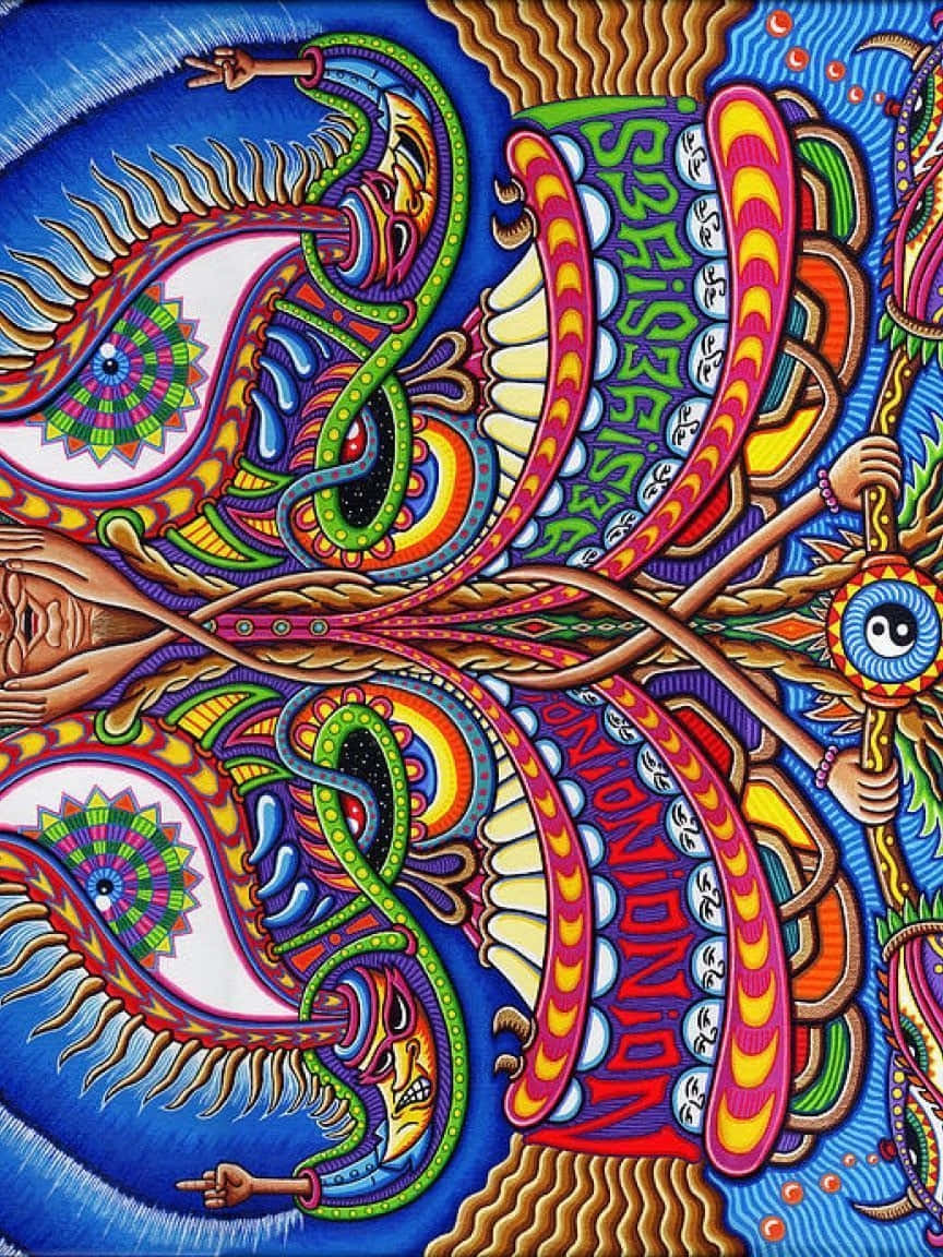 Stoner iPhone, psychedelic artwork, swirling patterns, SD Phone Wallpaper