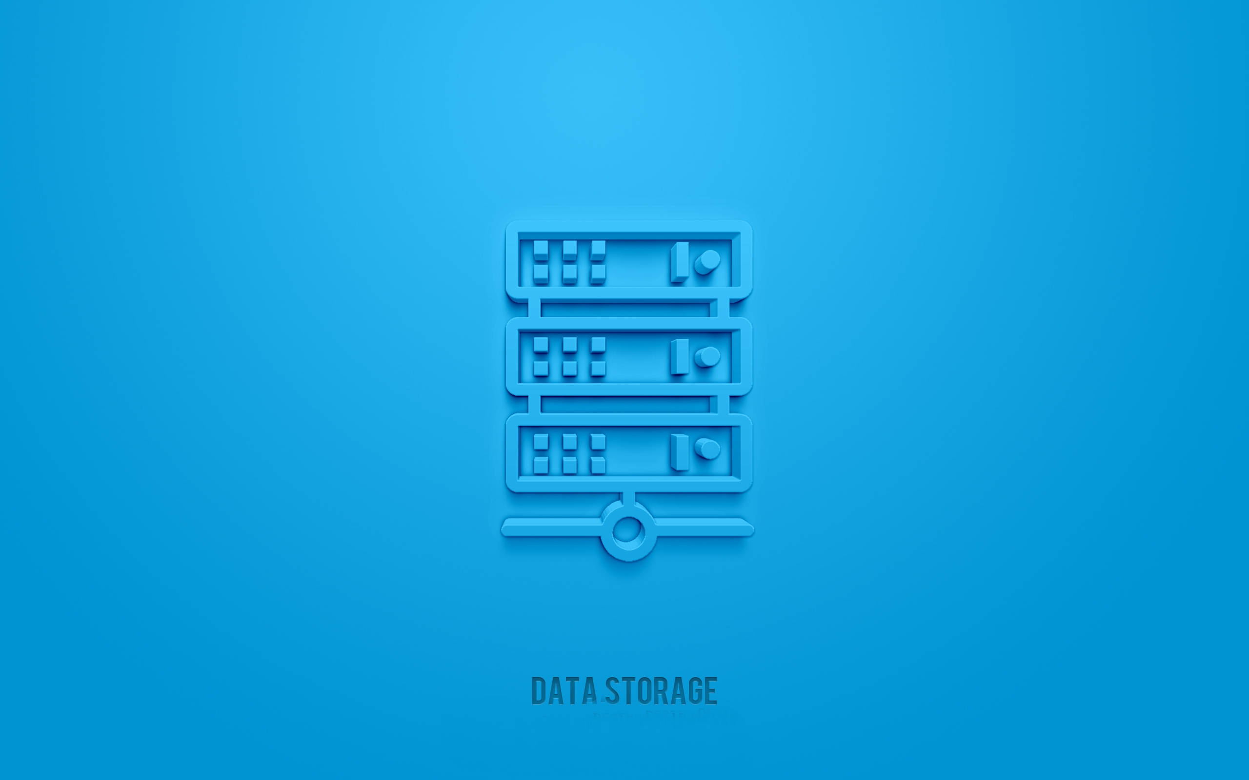 Storage, blue, 3d-rendered, 2K Desktop Wallpaper