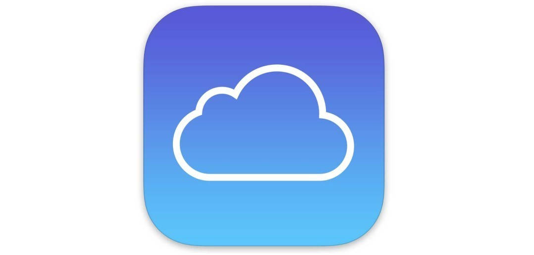 minimalist, blue gradient, white outlined cloud, SD Desktop Wallpaper