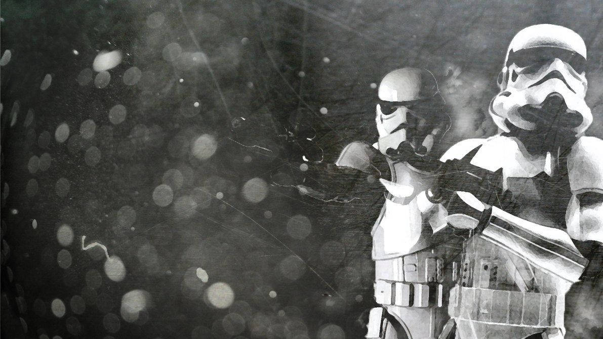 Stormtrooper, black and white, monochrome, SD Desktop Wallpaper