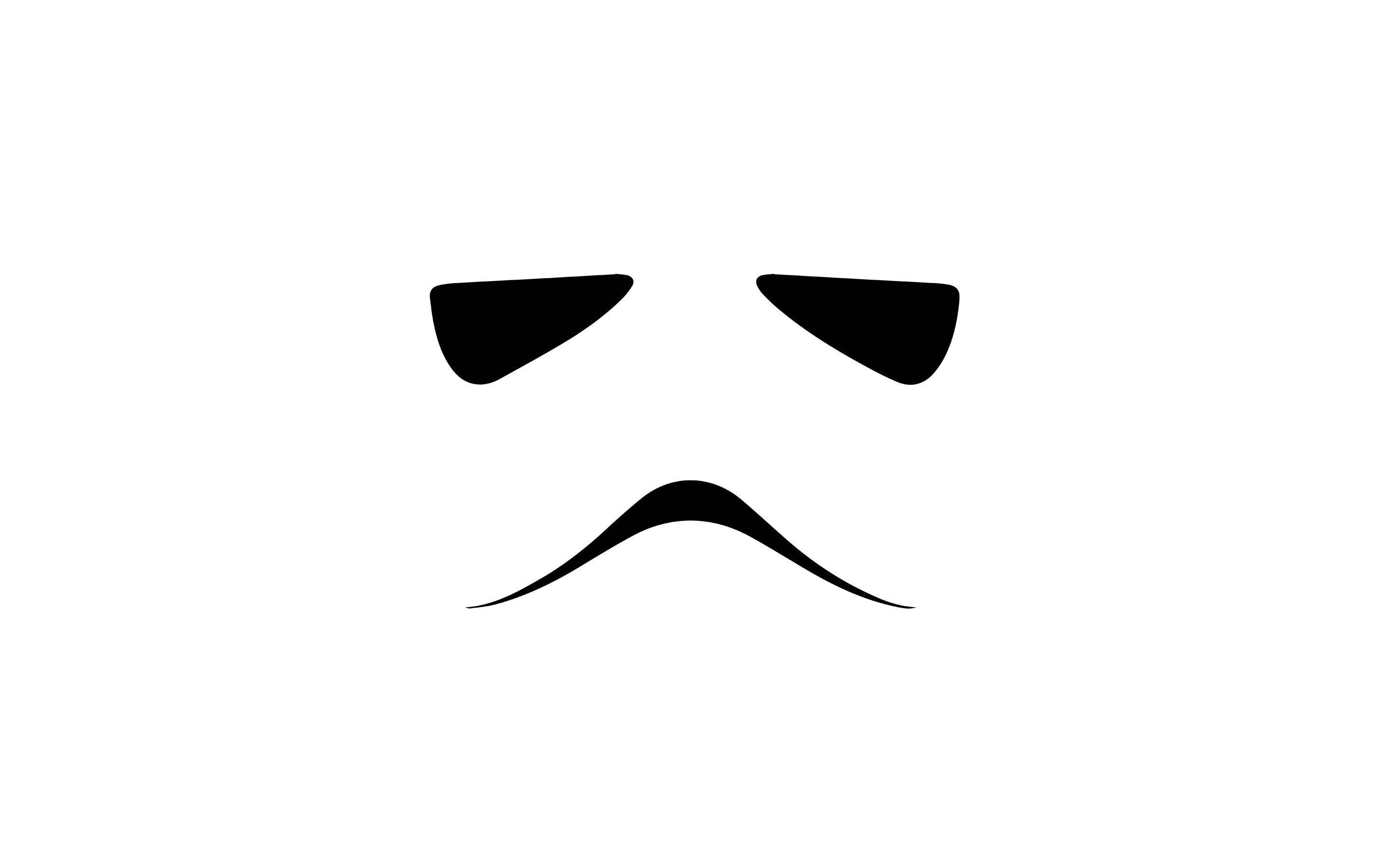 Stormtrooper, white, minimalistic, 2K Desktop Wallpaper