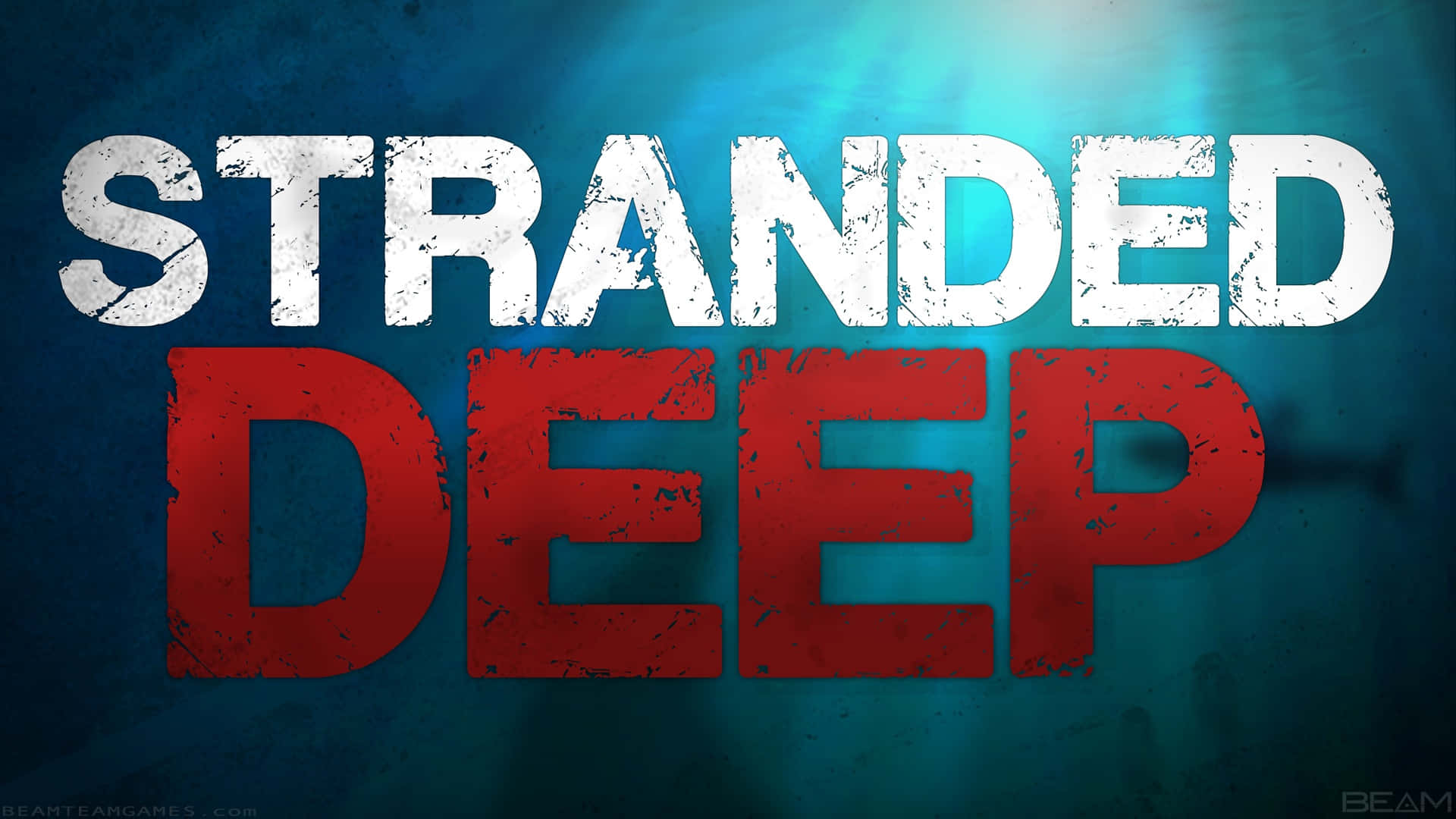 Stranded Deep, murky blue, light rays, Full HD Desktop Wallpaper