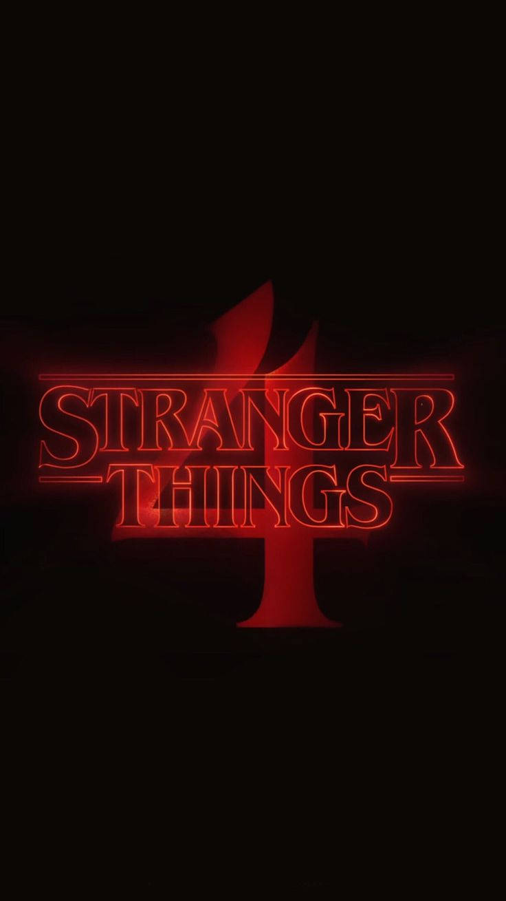 Stranger Things 4, neon, red, HD Phone Wallpaper