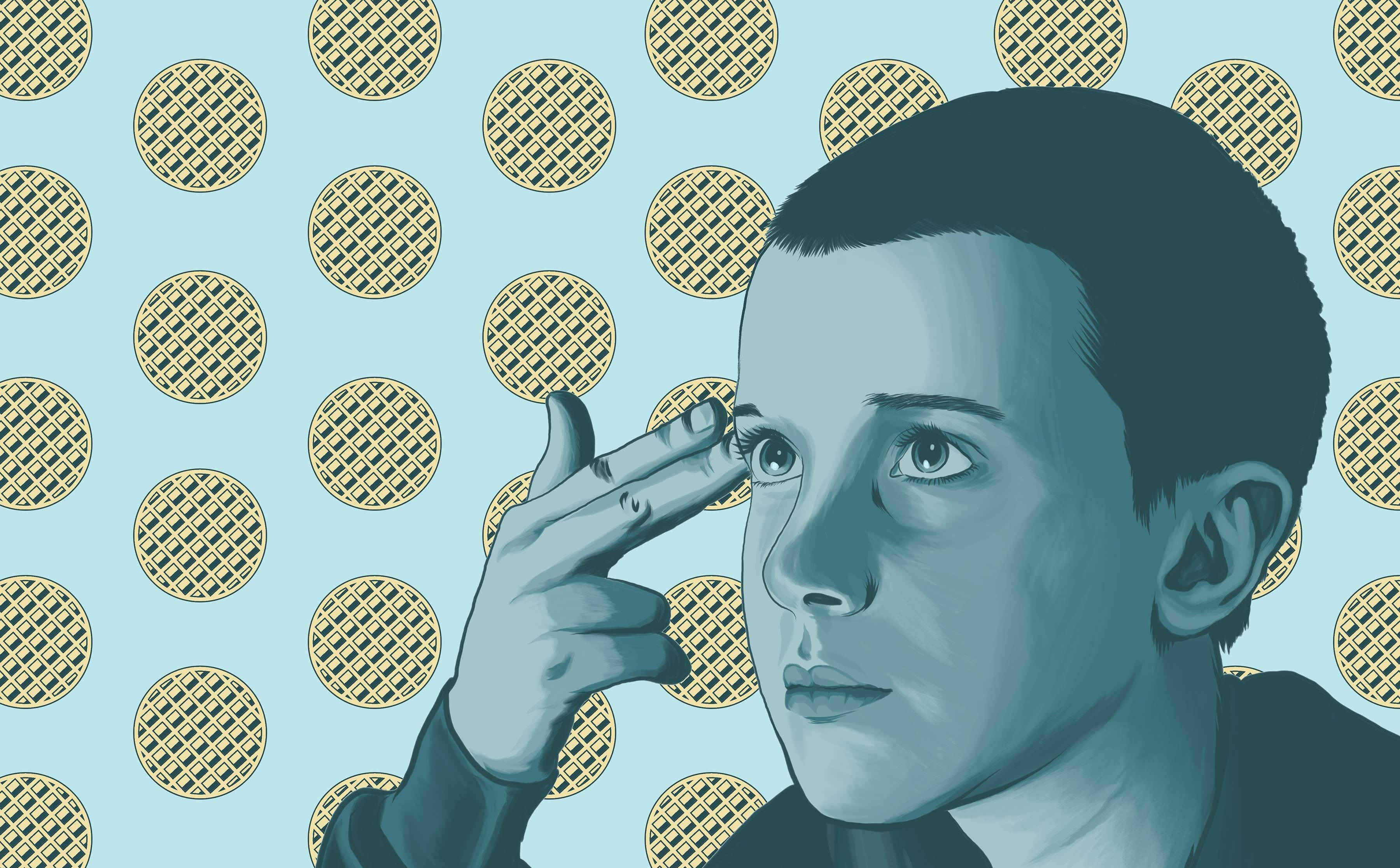 Stranger Things, young boy, short dark hair, 2K Desktop Wallpaper