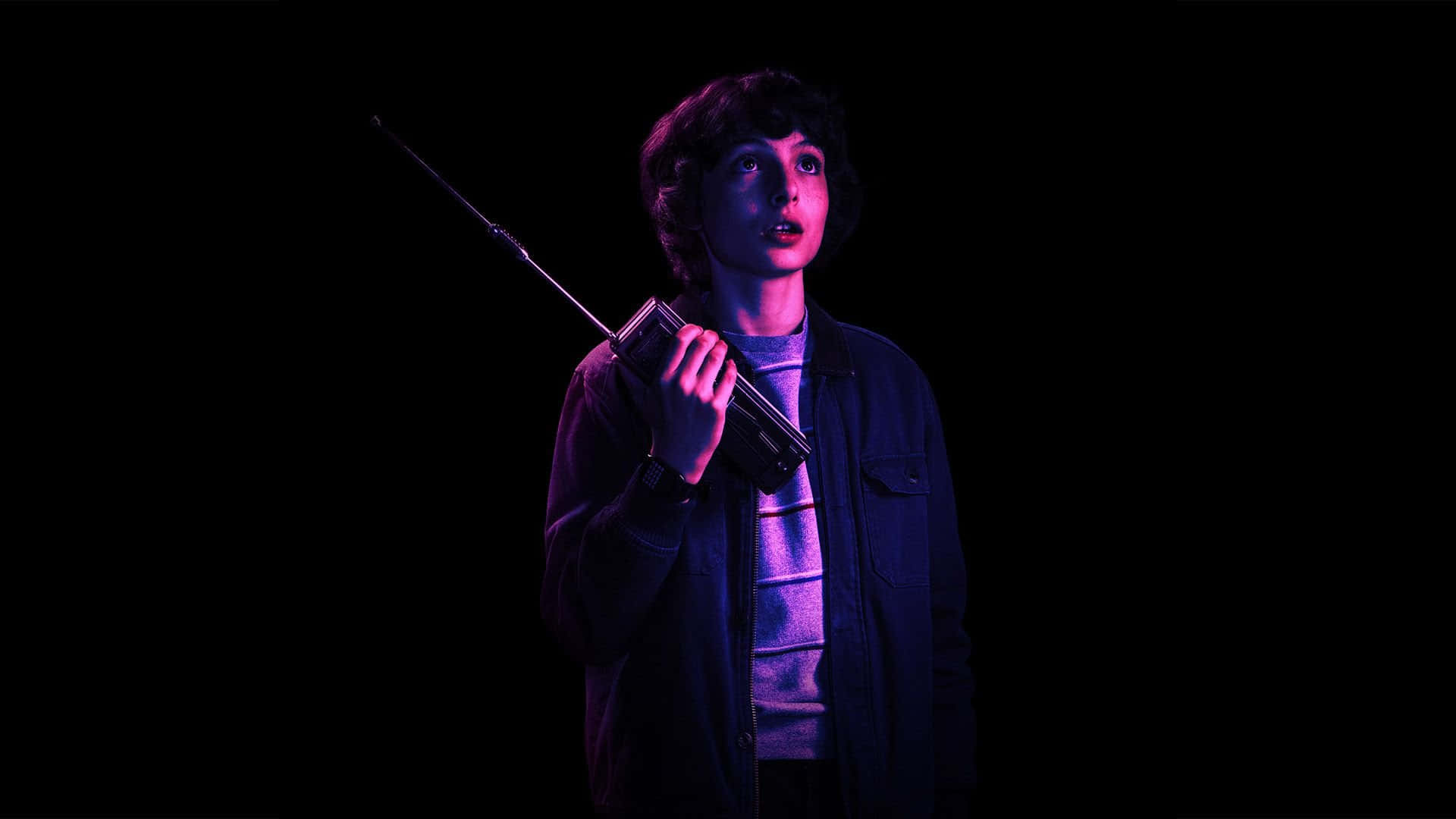 Stranger Things Aesthetic, walkie-talkie, eerie purple lighting, Full HD Desktop Wallpaper