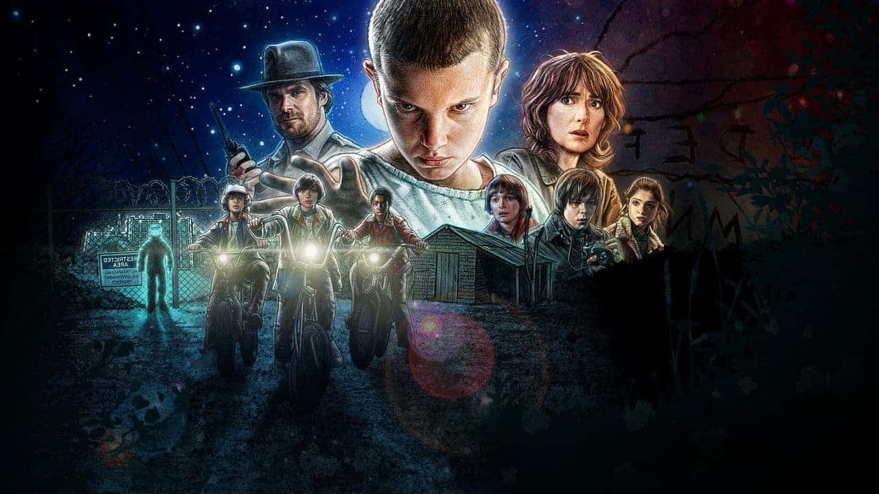 Stranger Things Aesthetic, bikes, headlights, HD Desktop Wallpaper