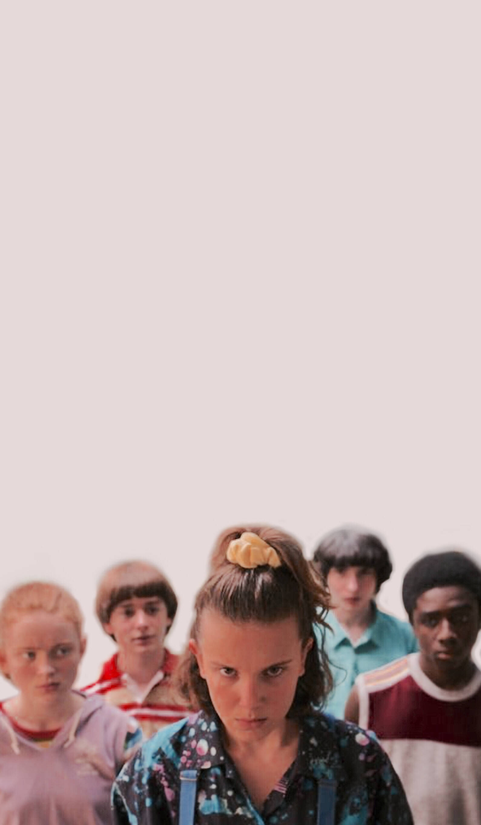 Stranger Things, pastel, scrunchie, 2K Phone Wallpaper