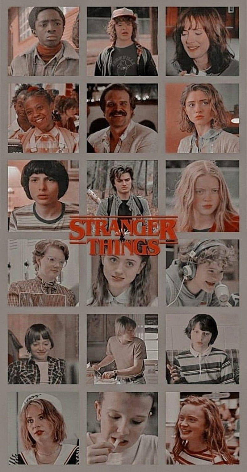 Stranger Things, title, warm tones, HD Phone Wallpaper
