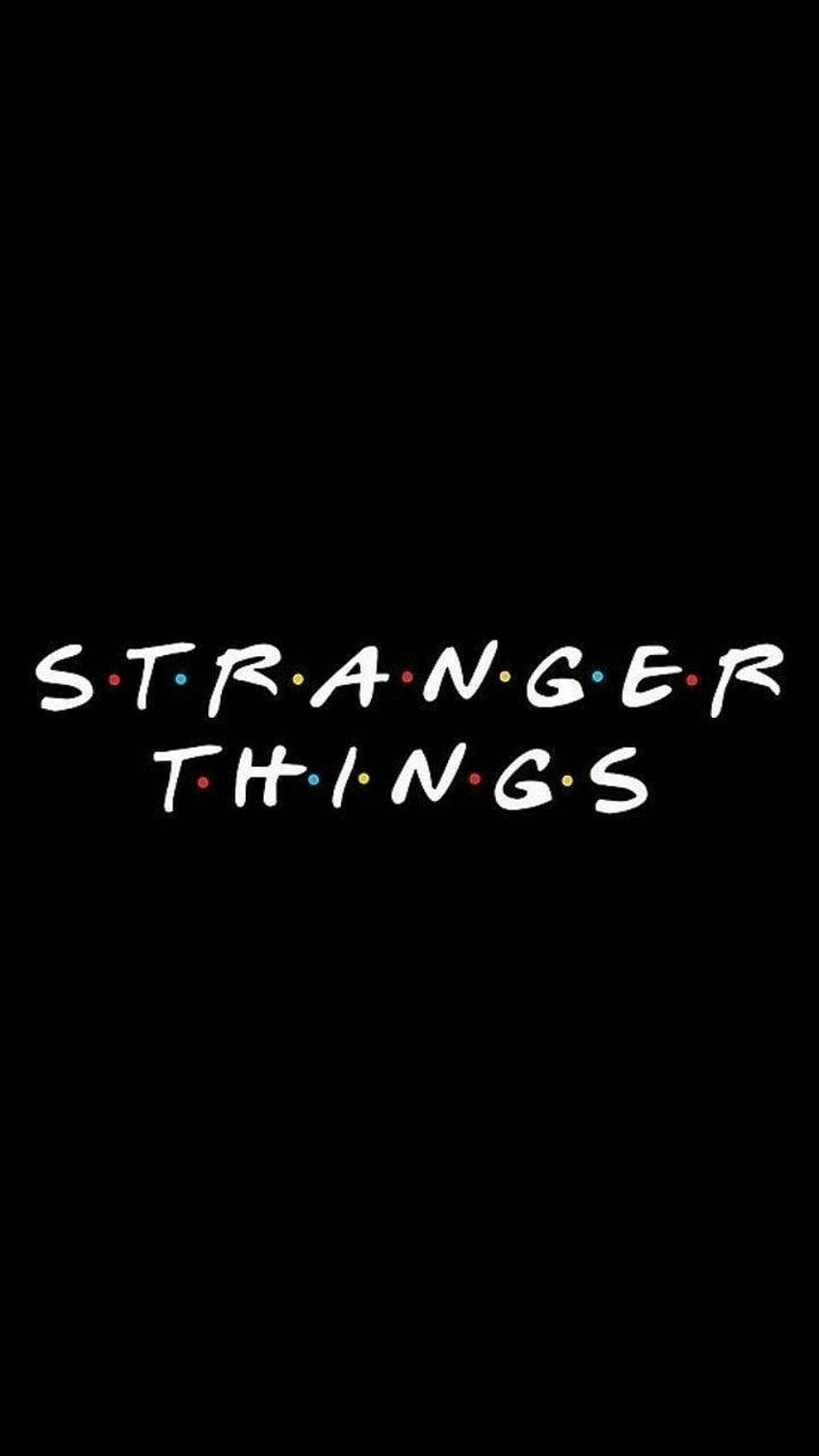 Stranger Things, white, colorful dots, HD Phone Wallpaper
