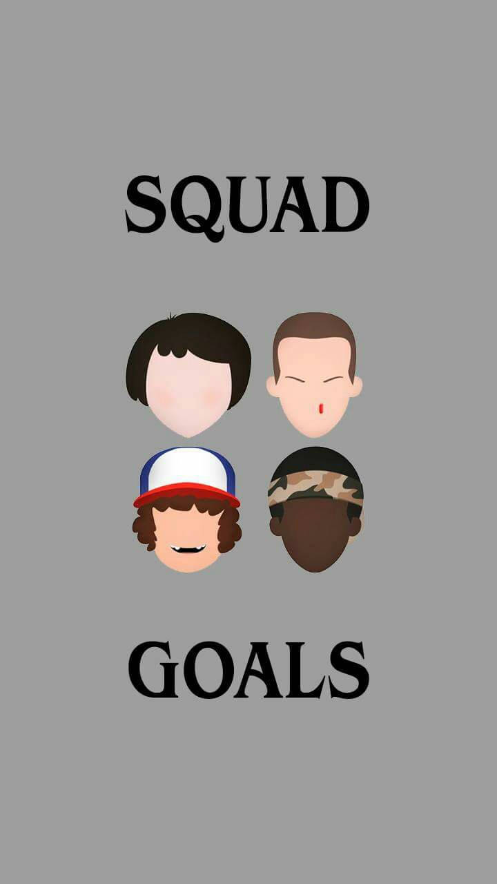 Stranger Things, cute, SQUAD, HD Phone Wallpaper