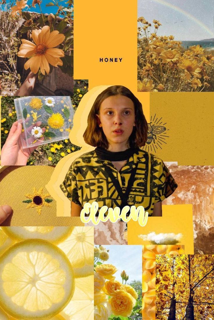 Stranger Things Cute, yellow, young girl, SD Phone Wallpaper