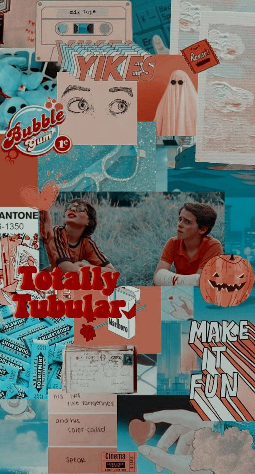Stranger Things, 80s pop culture icons, cassette tapes, HD Phone Wallpaper