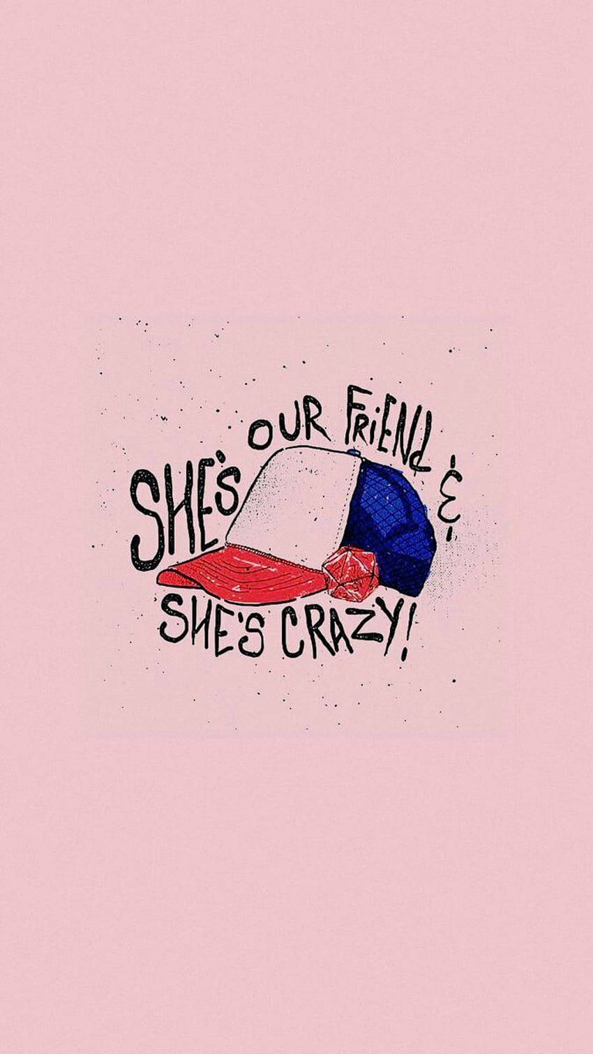 Stranger Things Cute, red white and blue baseball cap, red die, HD Phone Wallpaper