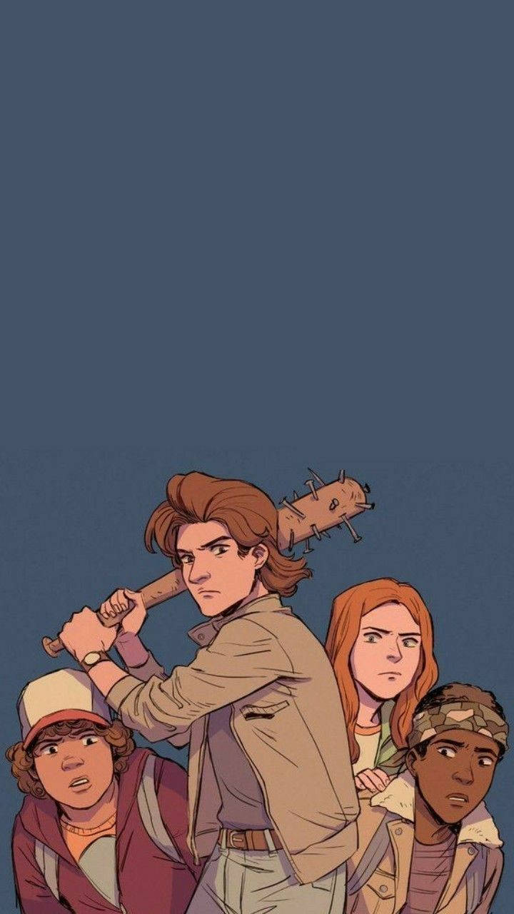 Stranger Things, small but fearless, spiked baseball bat, HD Phone Wallpaper
