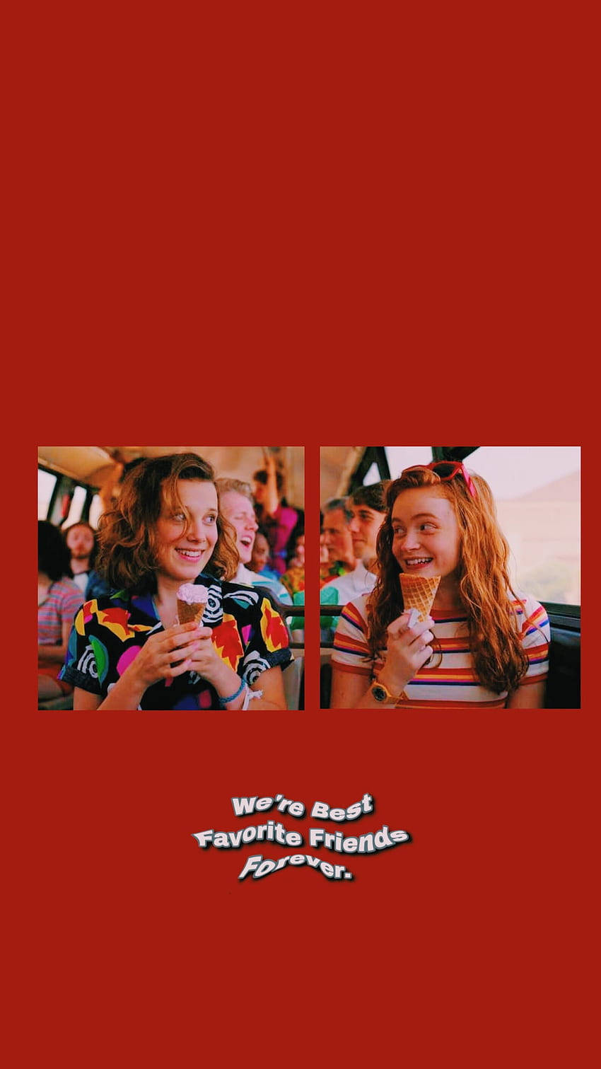 Stranger Things, Aesthetic, best friends, HD Phone Wallpaper