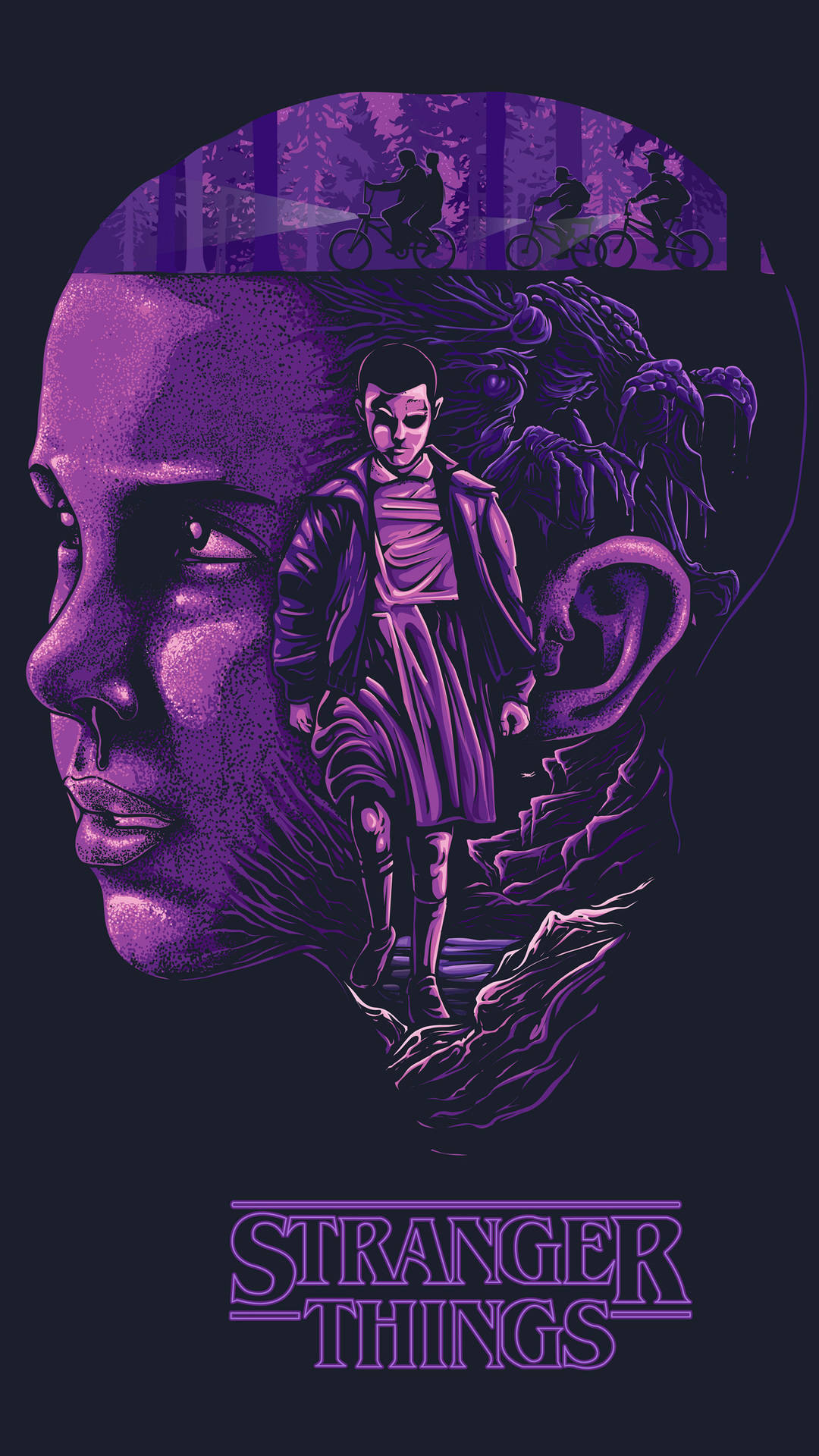 Stranger Things, iPhone, young girl, Full HD Phone Wallpaper