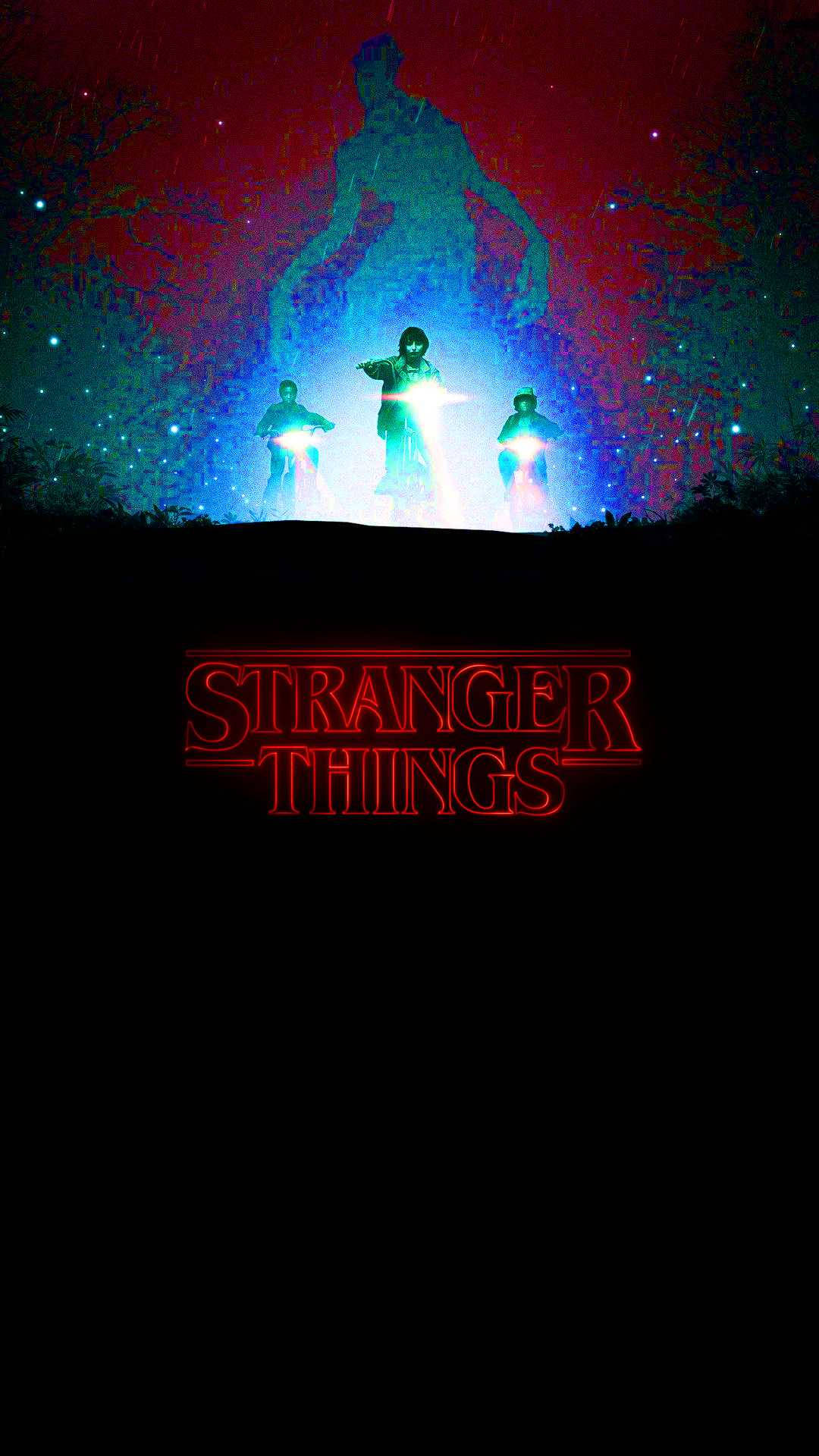 Stranger Things, iPhone, glowing hands, Full HD Phone Wallpaper