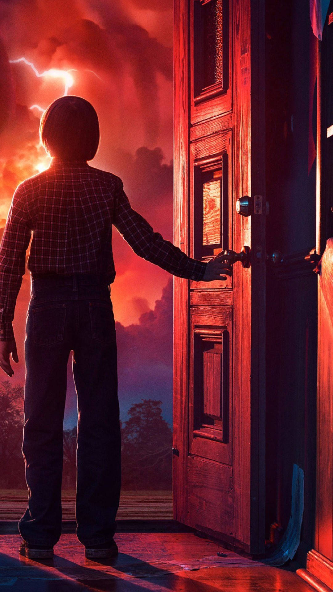 Stranger Things, iPhone, plaid shirt, Full HD Phone Wallpaper