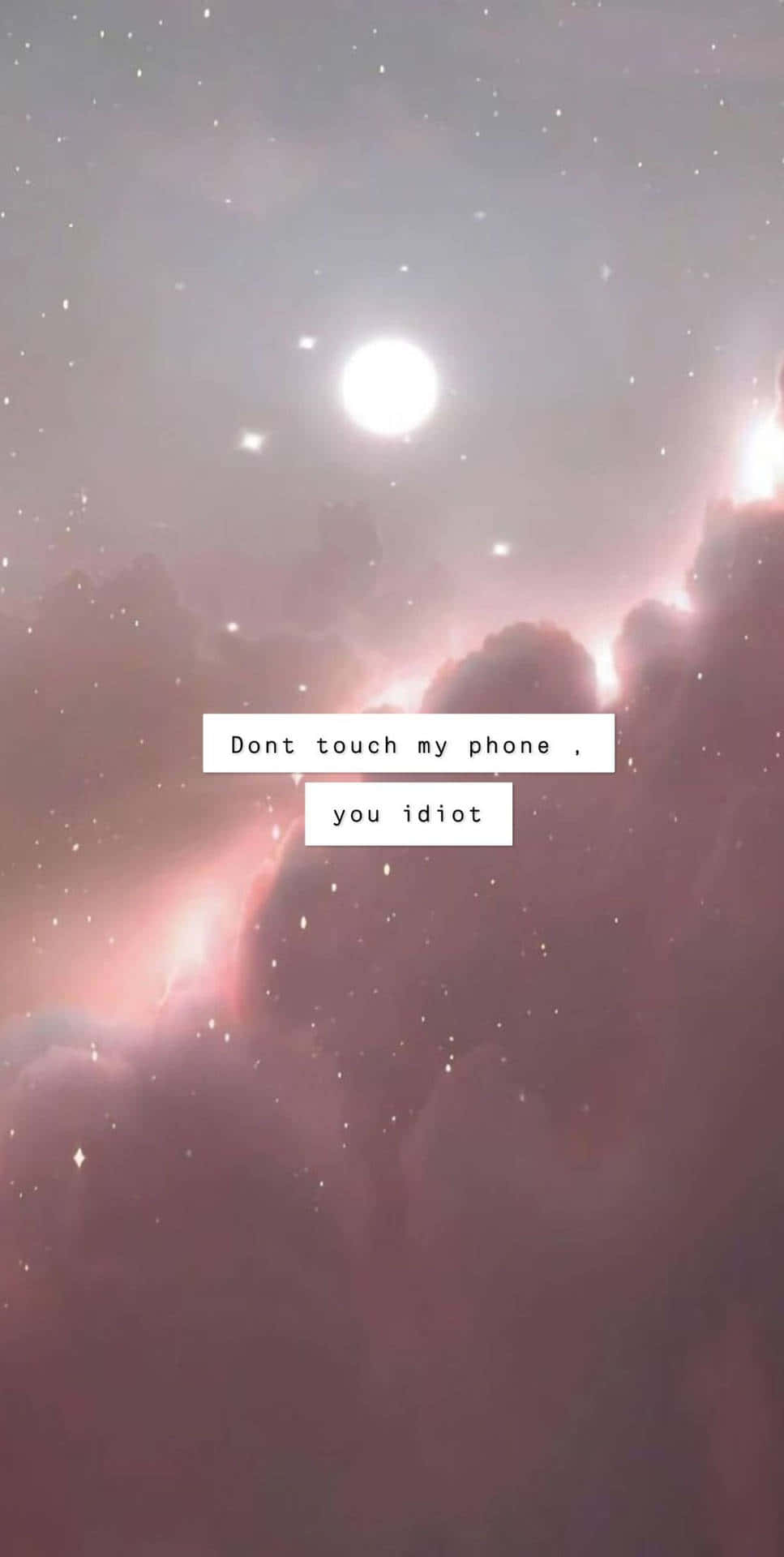Stranger Things Phone, pink and purple cosmic sky, bright sun, Full HD Phone Wallpaper