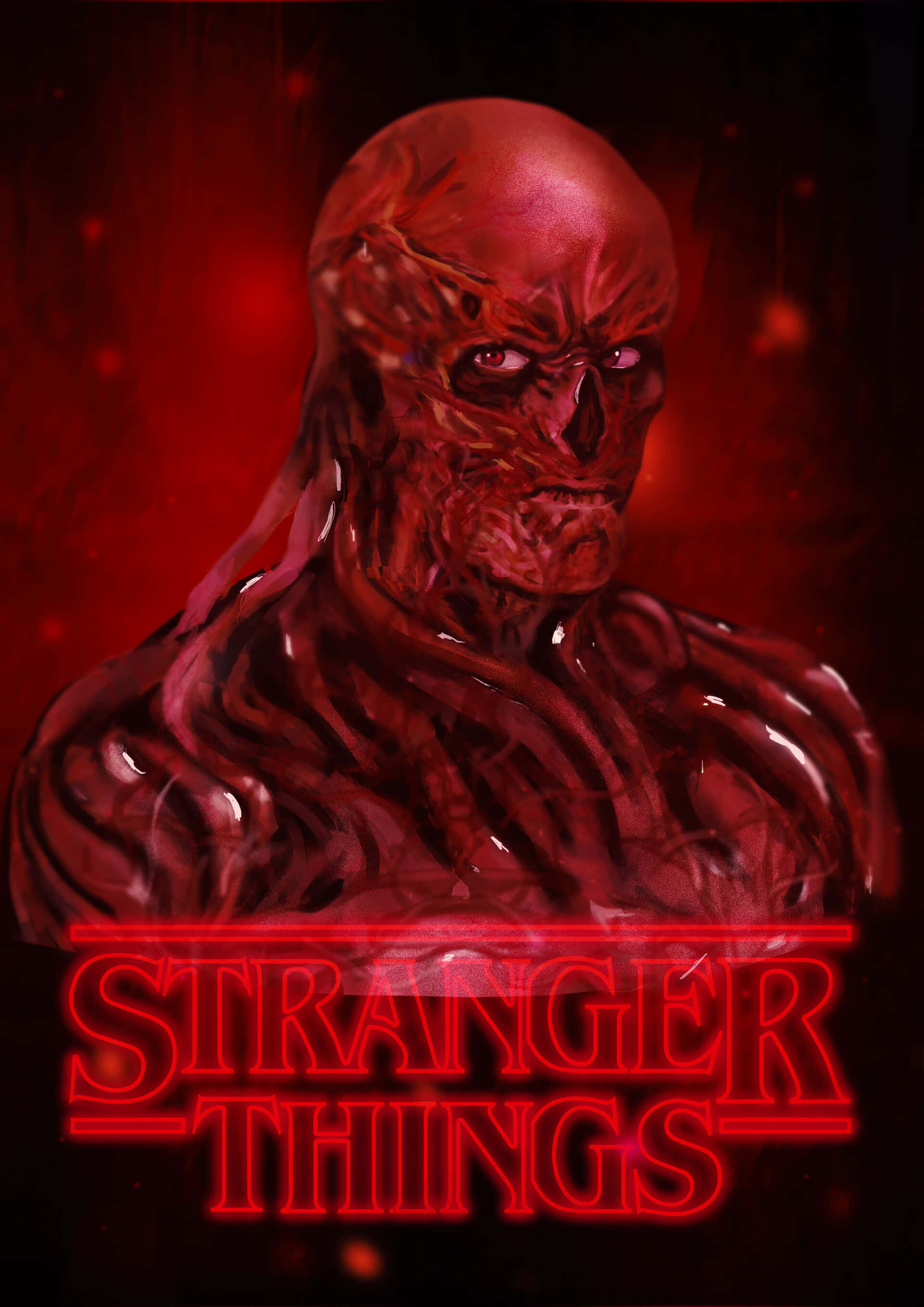 Stranger Things, Vecna, red-skinned creature, 2K Phone Wallpaper