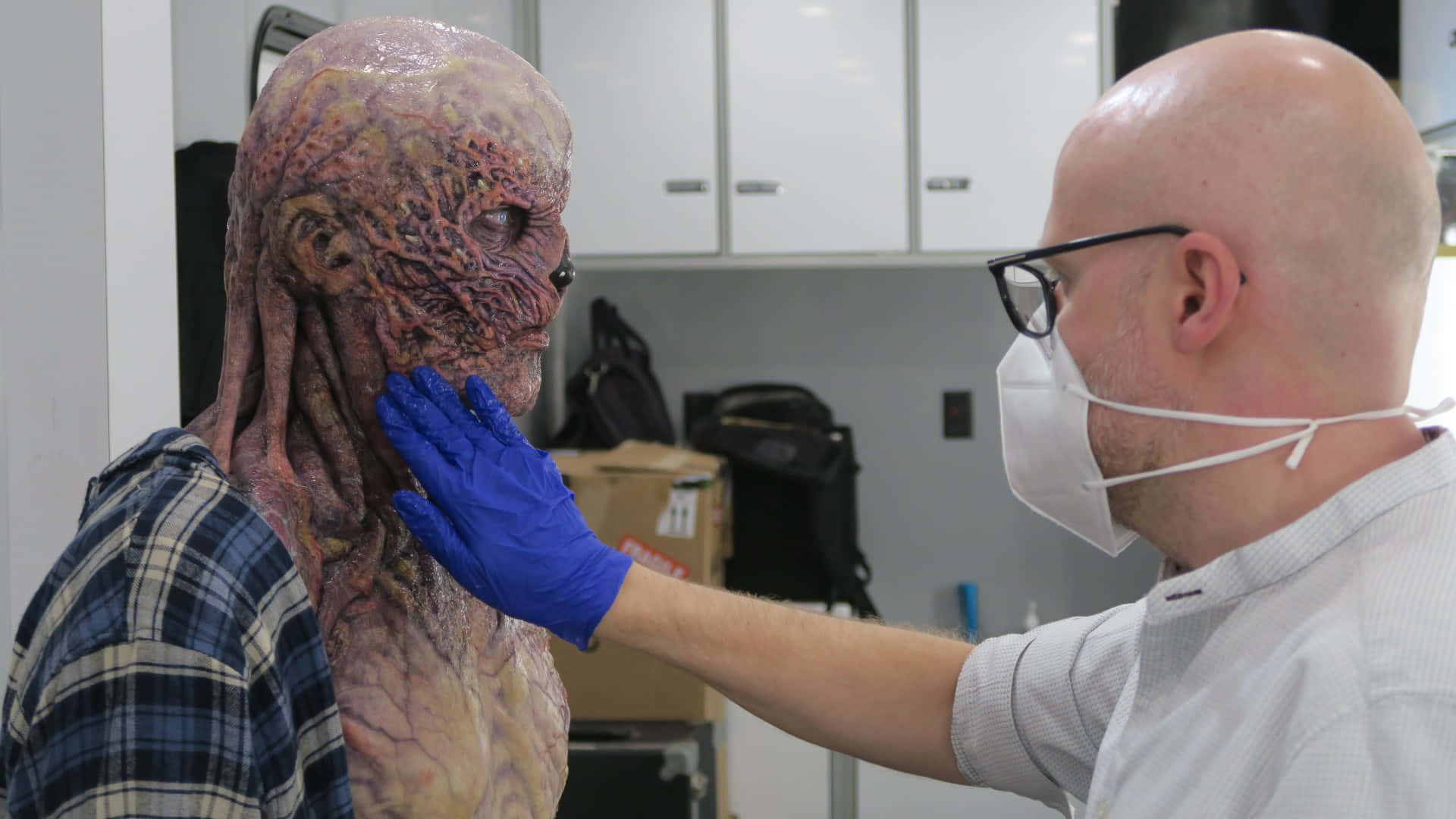Stranger Things Vecna, prosthetic make-up, makeup artist, Full HD Desktop Wallpaper